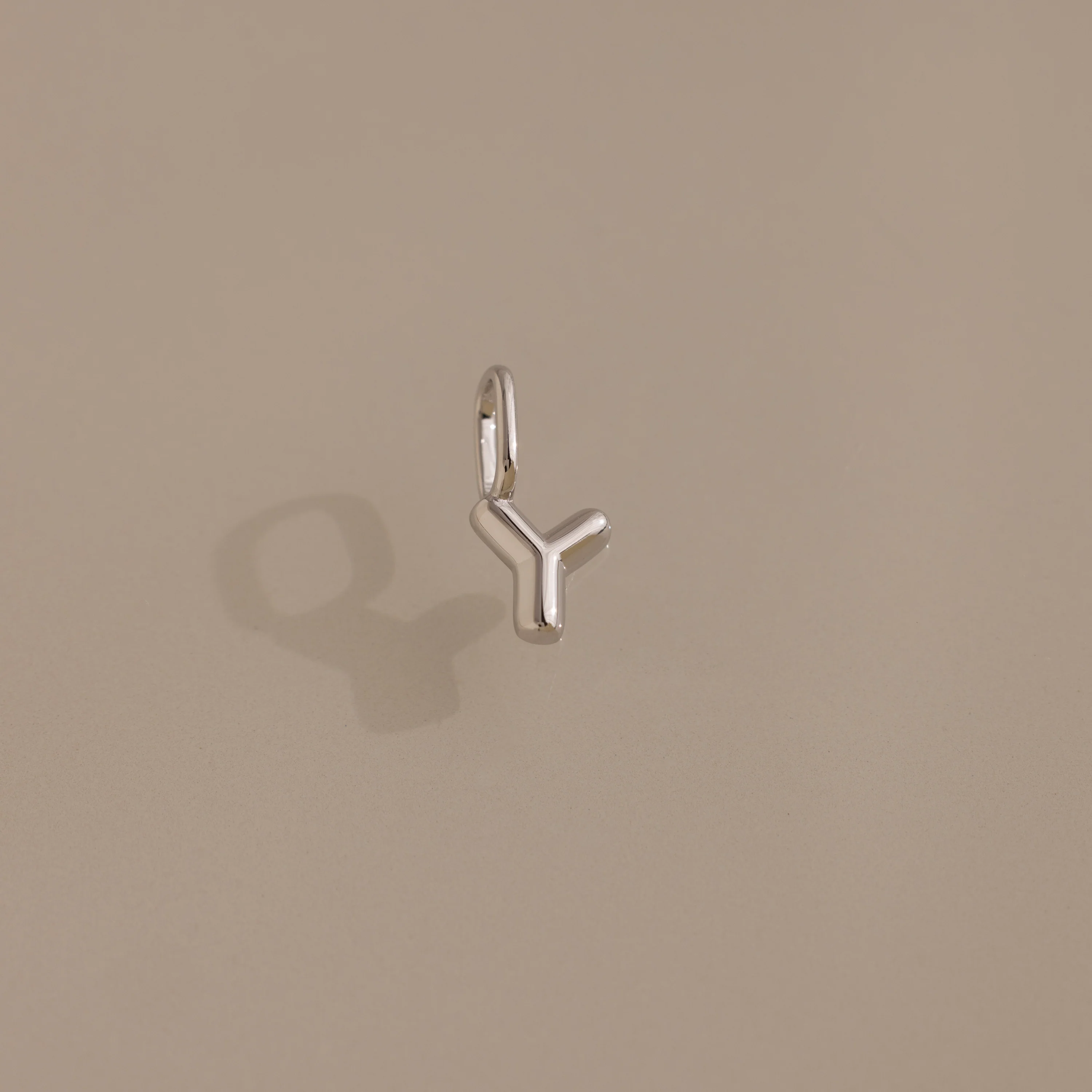 Bubble Letter Charm in Silver - Image 28
