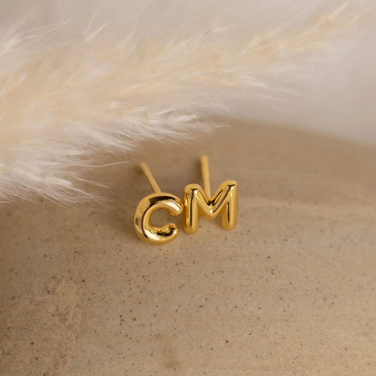 Bubble Letter Studs - Image 3