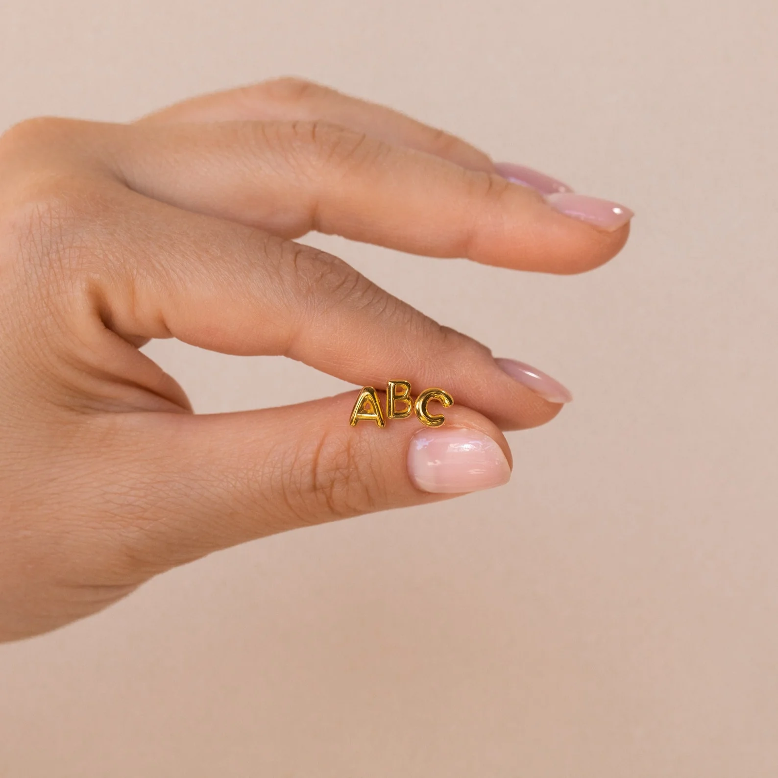 Bubble Letter Studs - Image 4