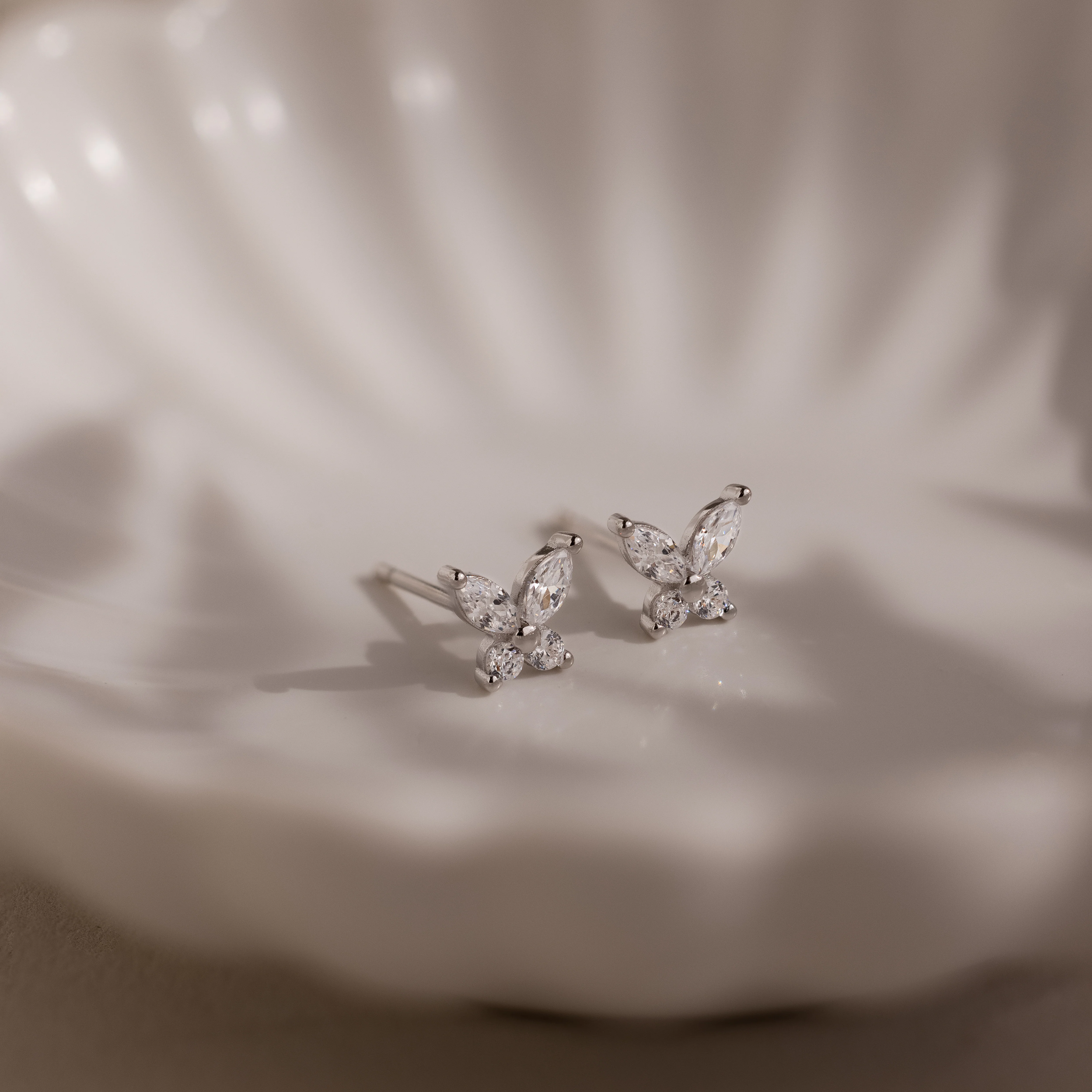Butterfly Diamond Studs - Image 5