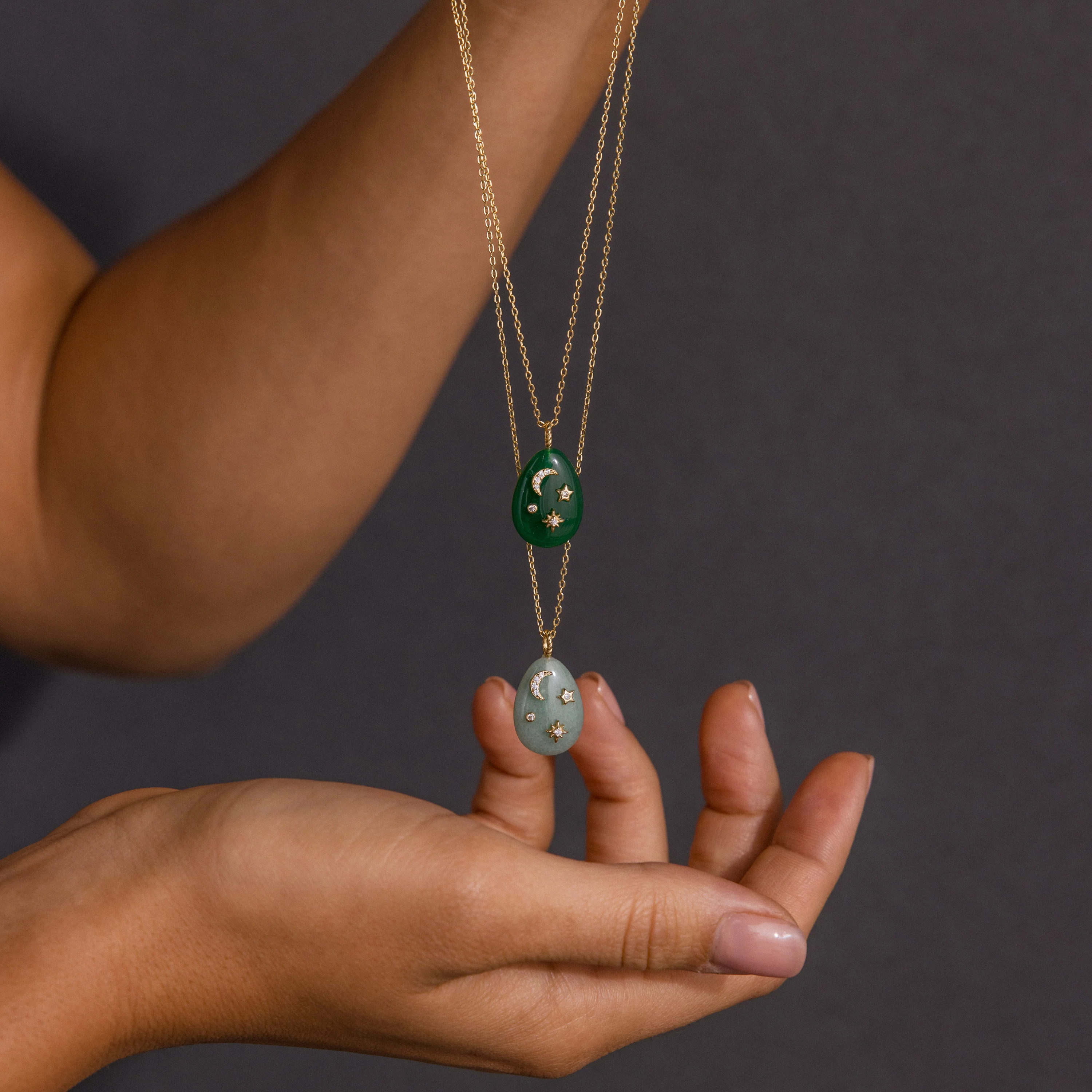 Celestial Gemstone Pendant Necklace - Image 6