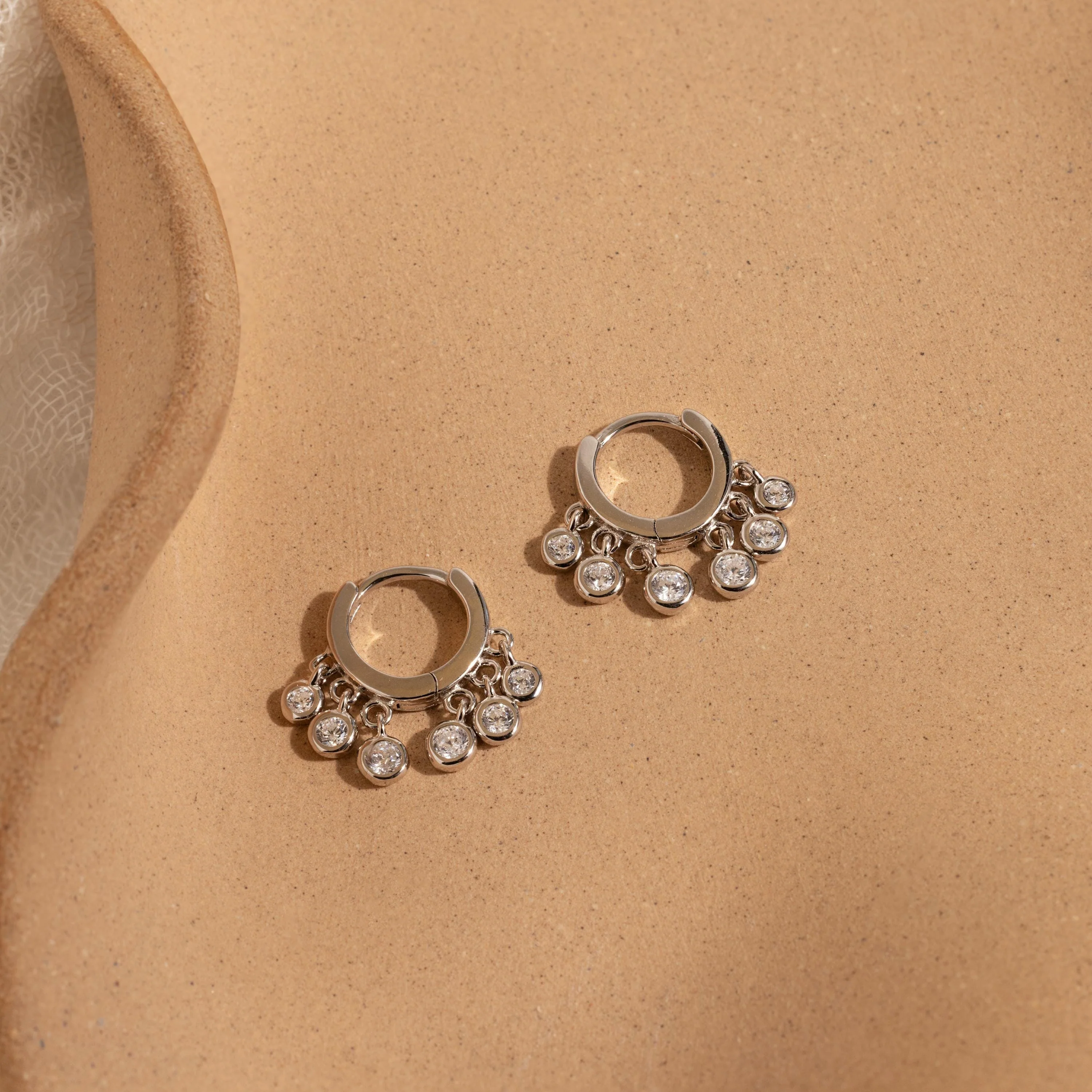 Chandelier Diamond Huggies - Image 5