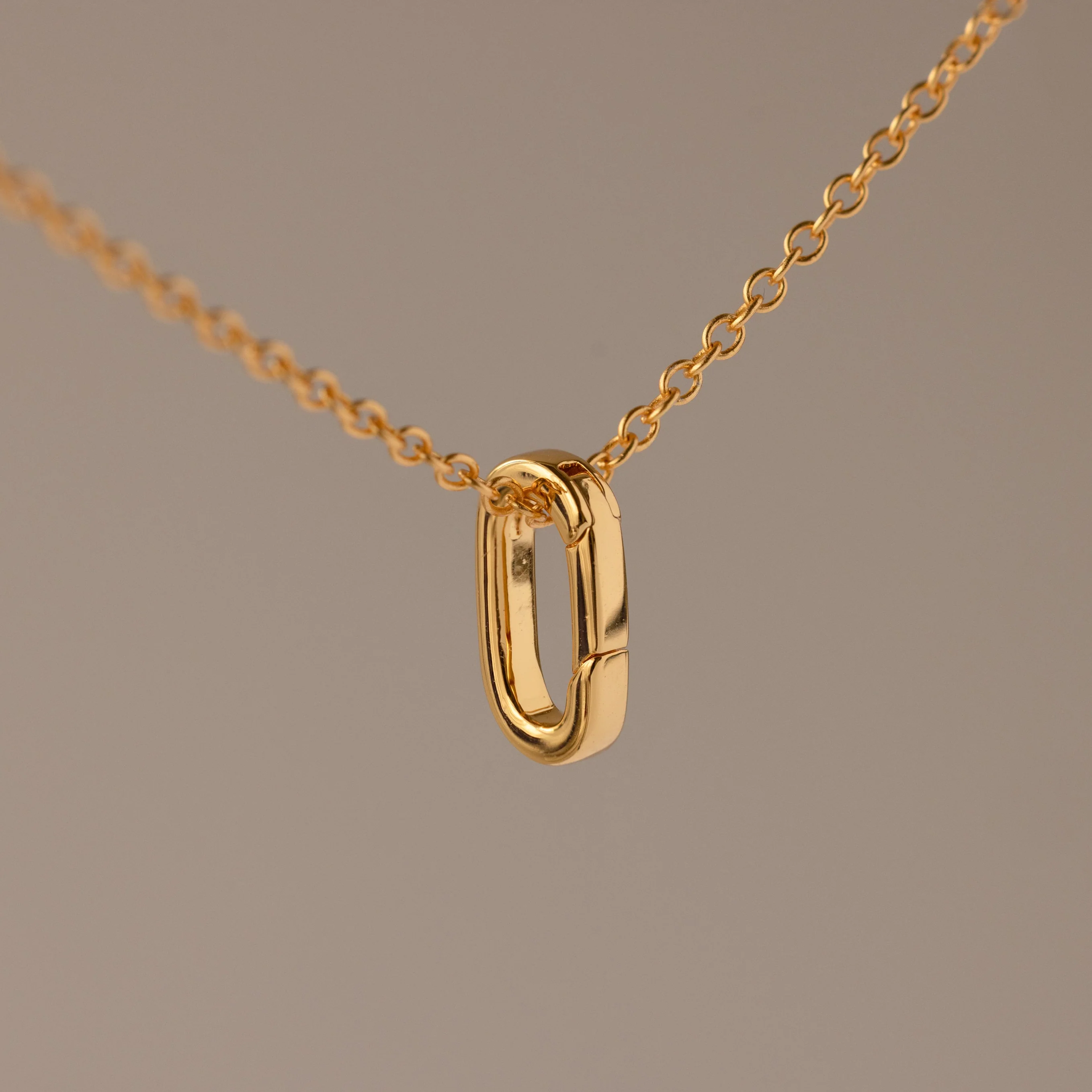 Multipurpose Charm Hoop Clasp Set in 18K Gold - Image 3