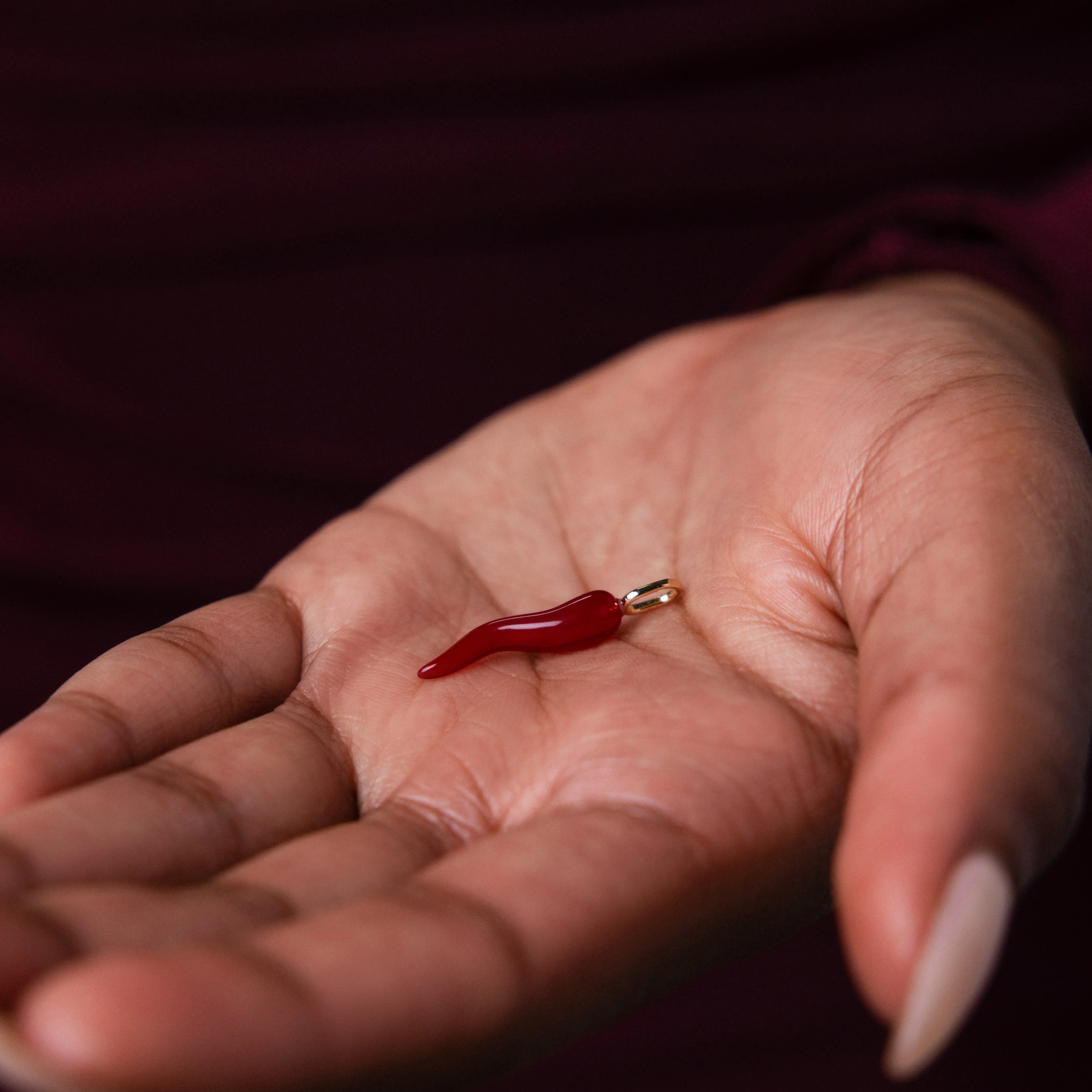 Chili Pepper Charm in 18K Gold - Image 6