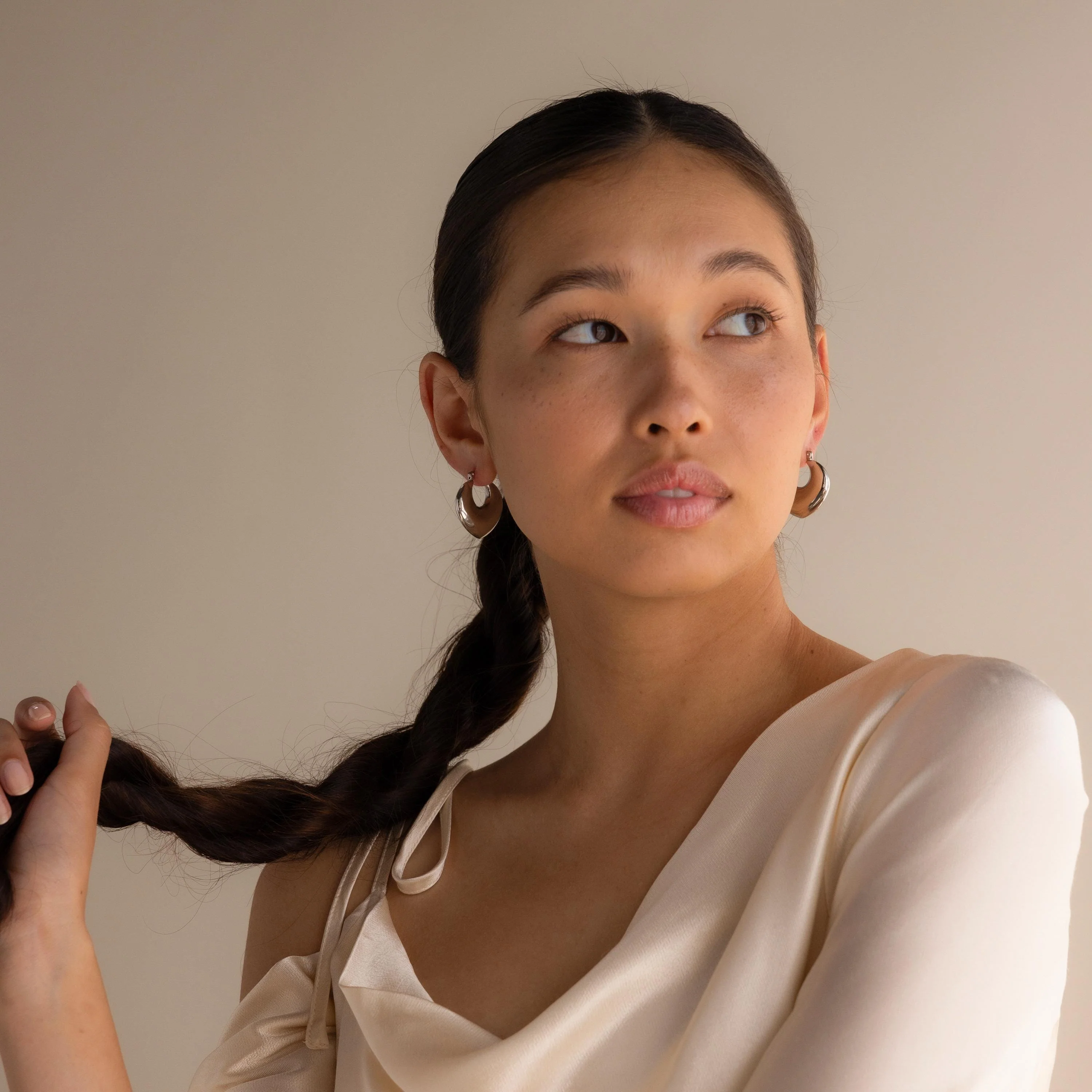 Chunky Curvy Hoops - Image 6
