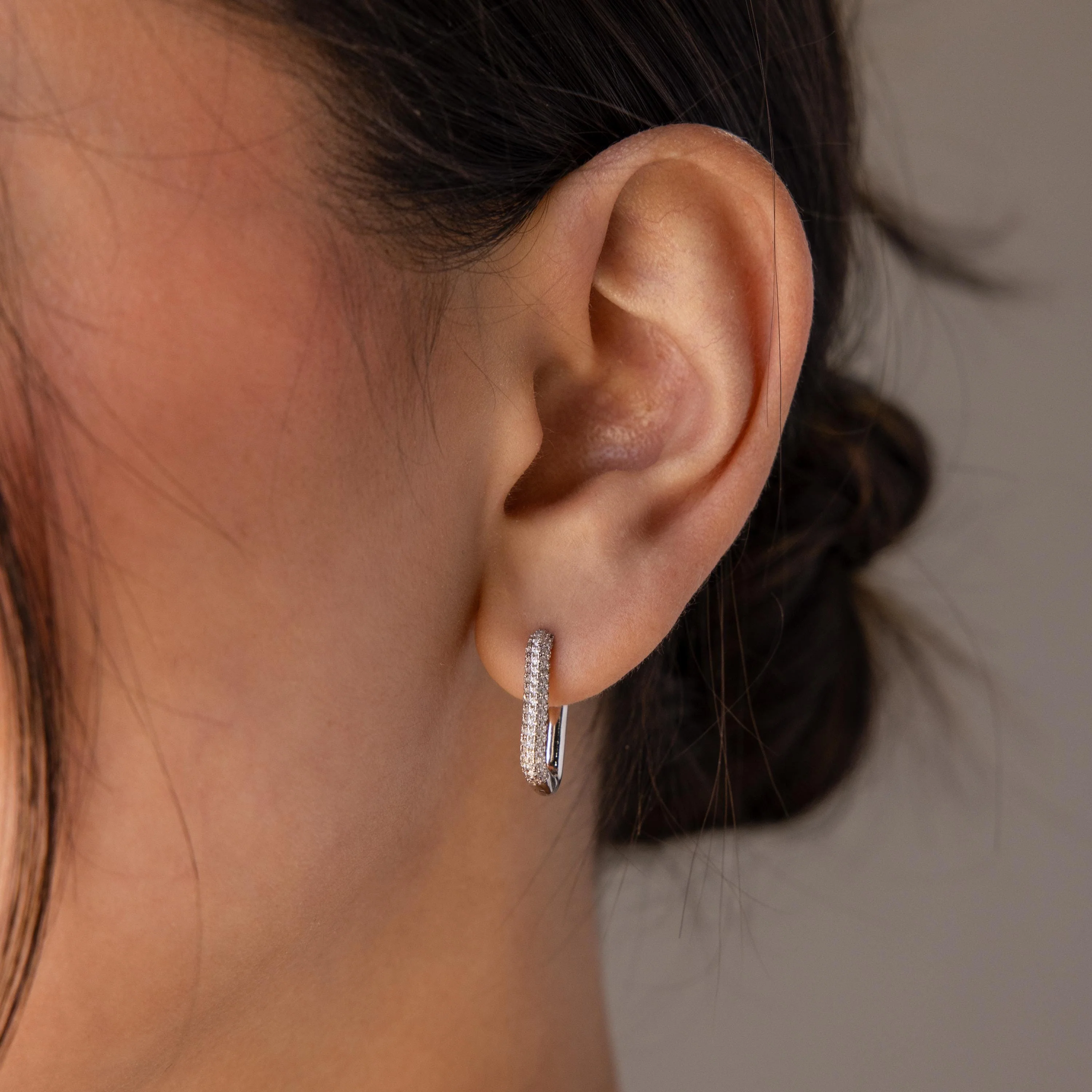 Chunky Pave Link Earrings - Image 4