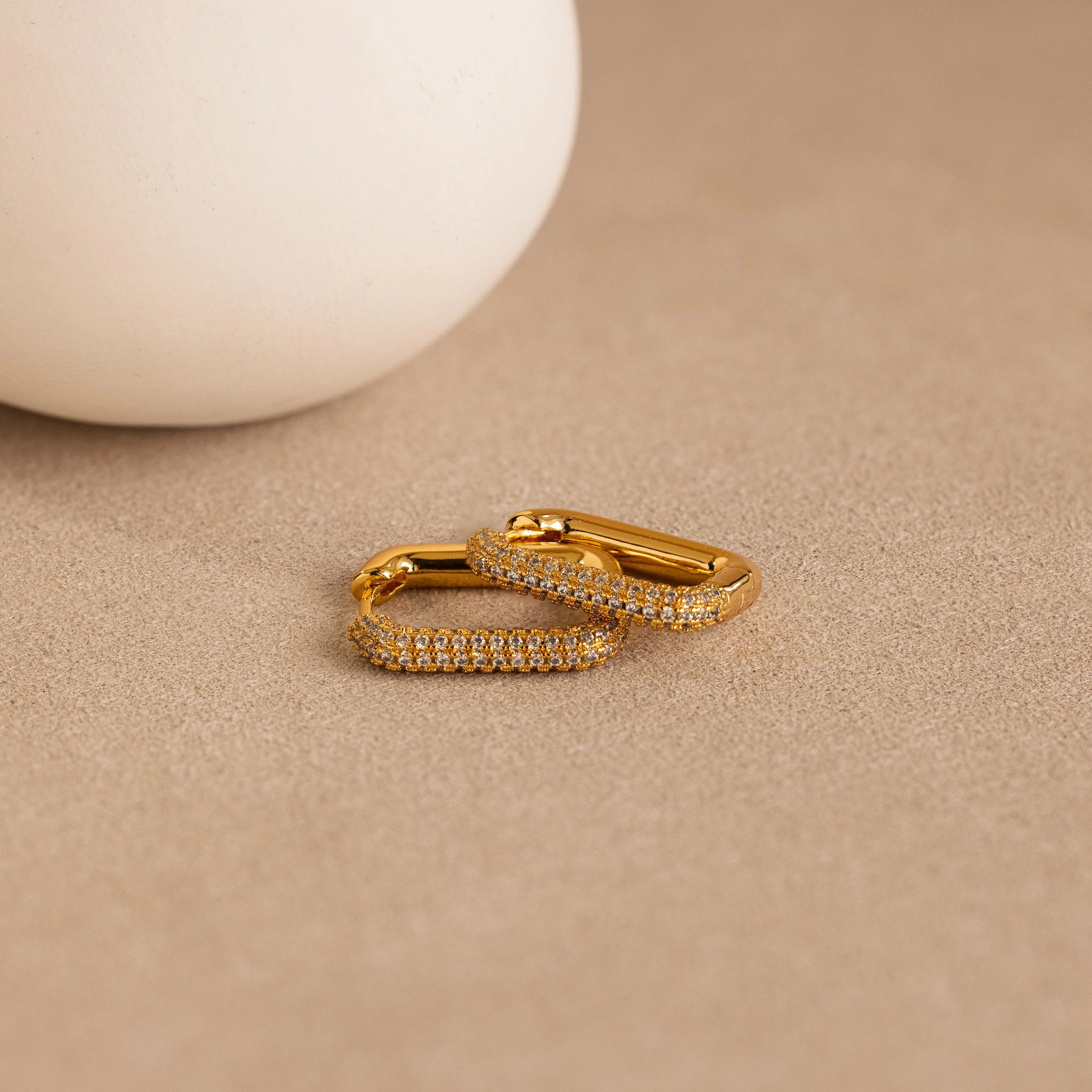 Chunky Pave Link Earrings - Image 7