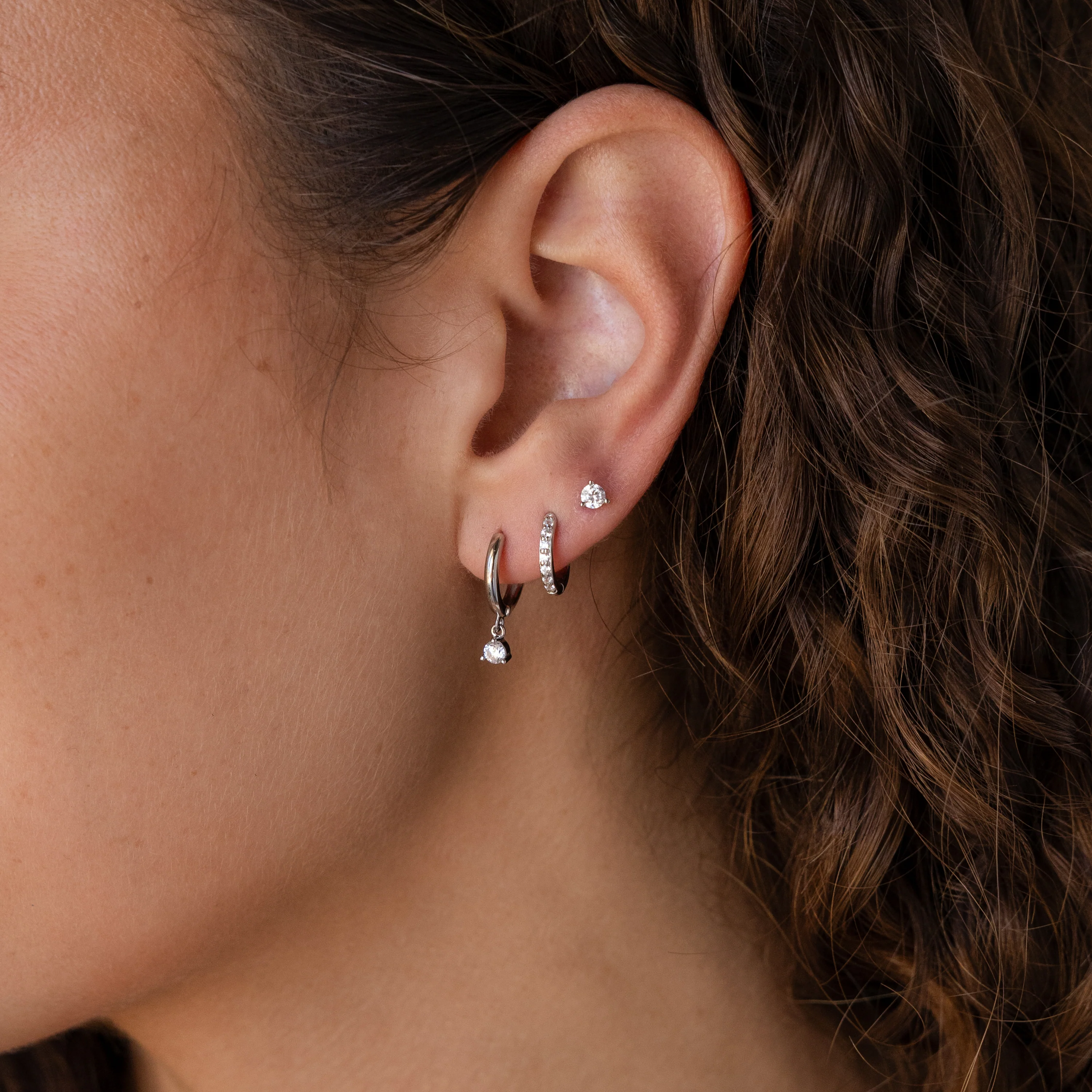 Classic Diamond Earrings Set - Image 6