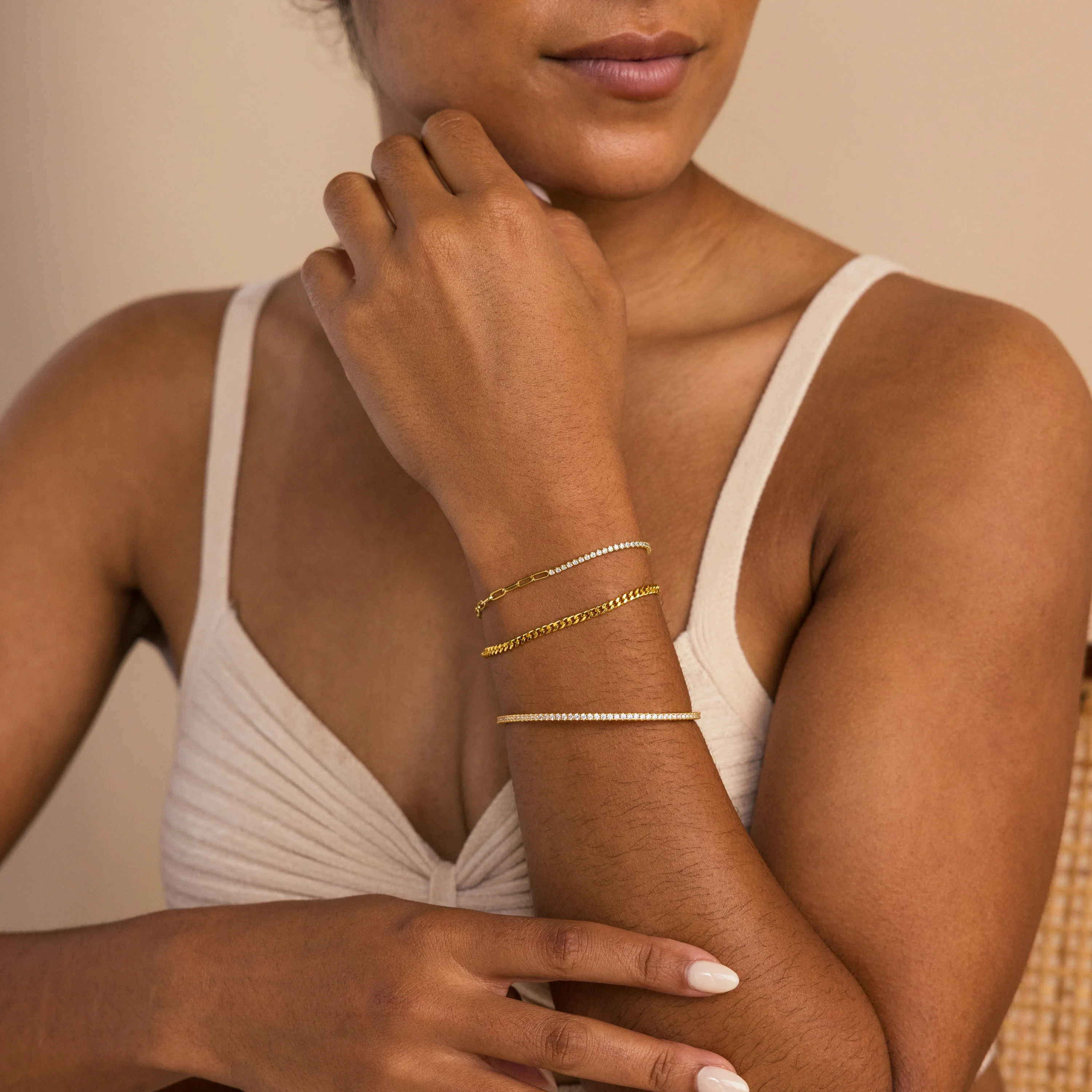 Classic Diamond Tennis Bangle - Image 4