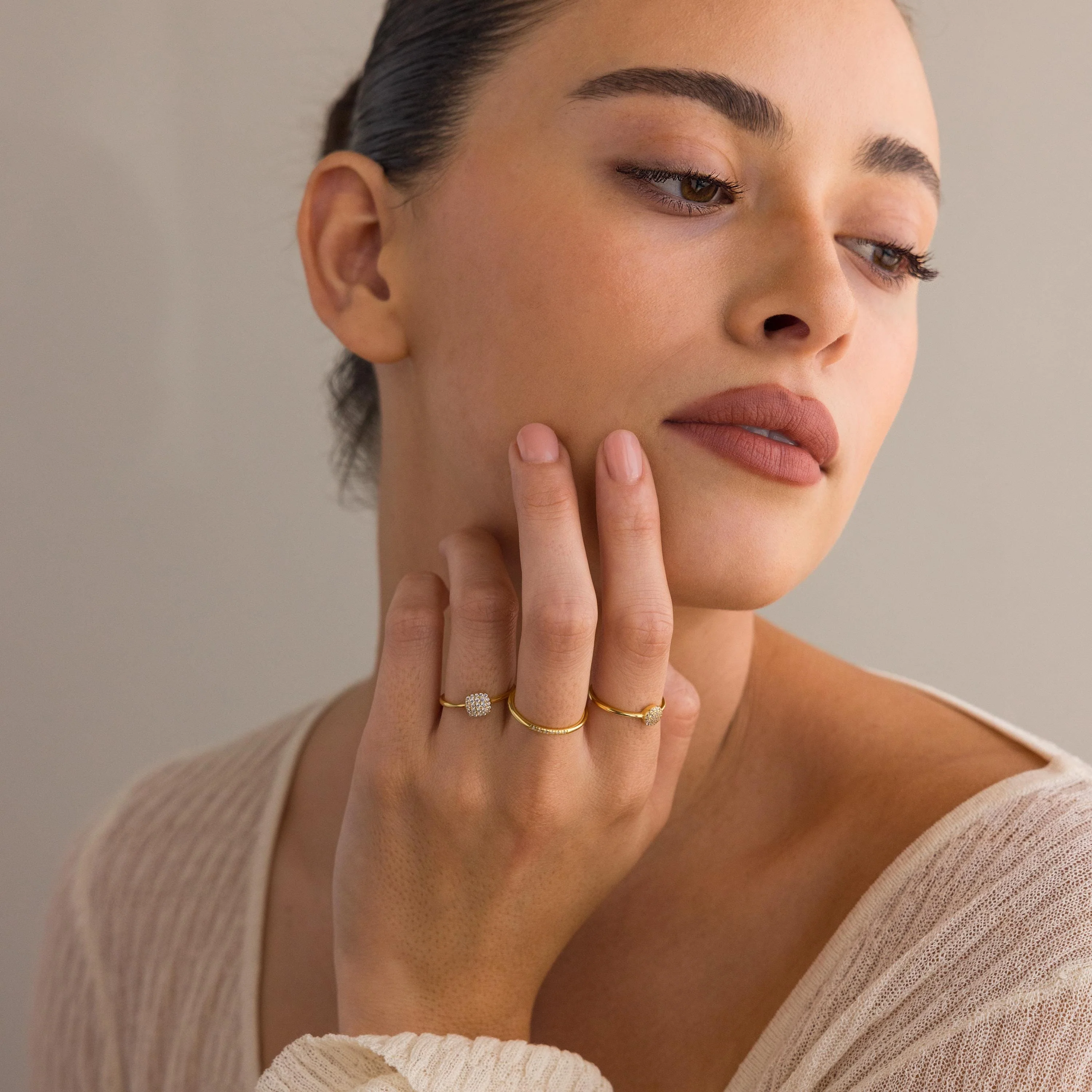 Classic Pave Ring Set - Image 8