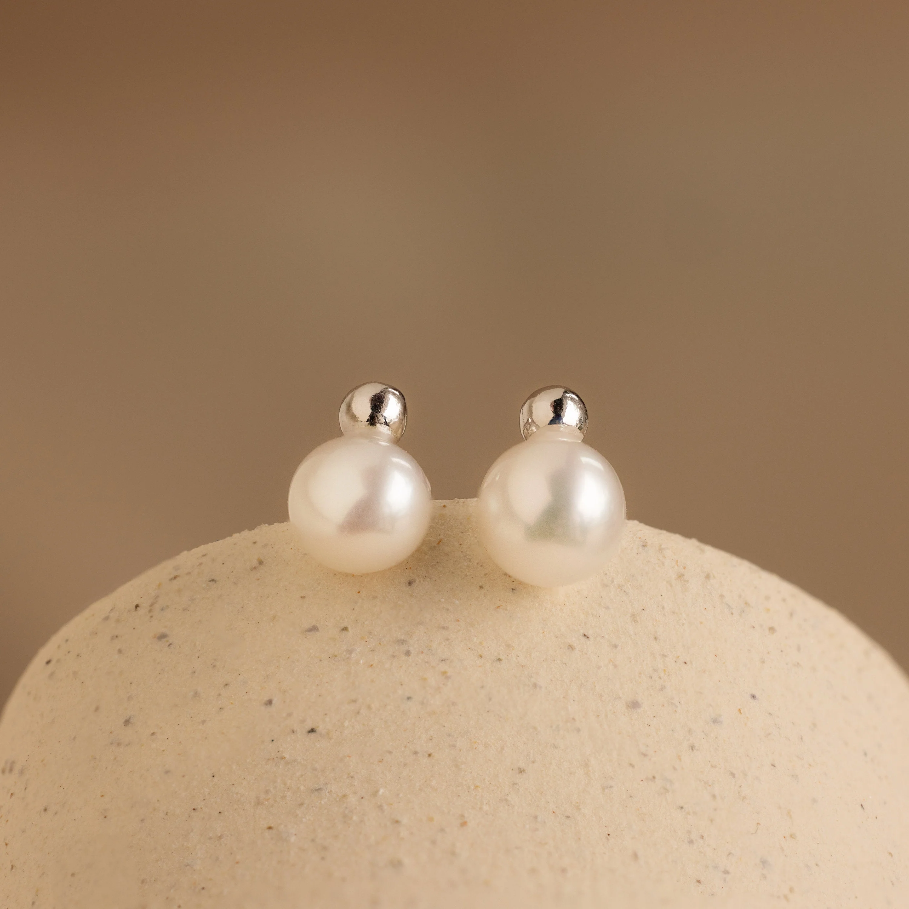 Classic Pearl Studs - Image 5