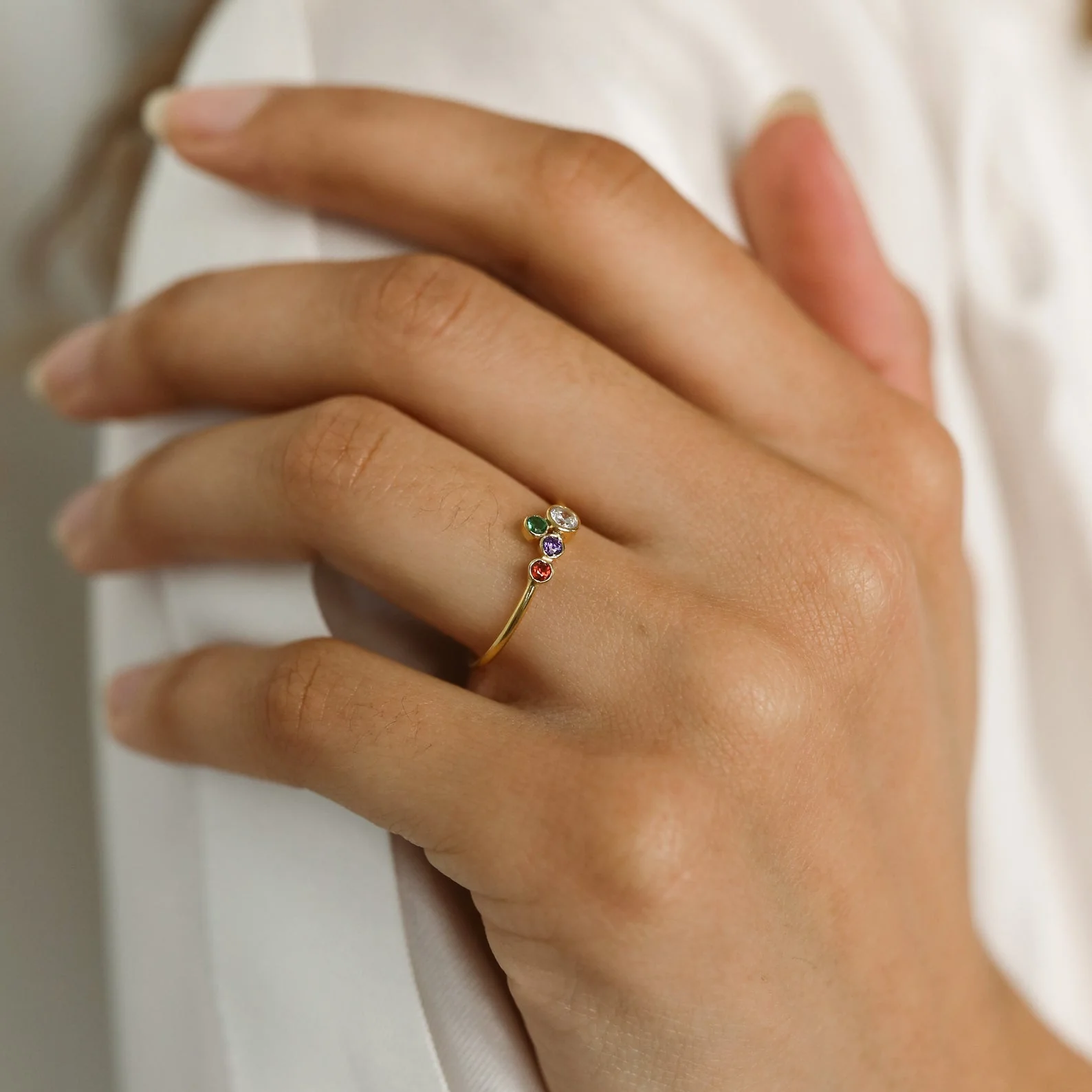 Cluster Birthstone Ring - Image 3