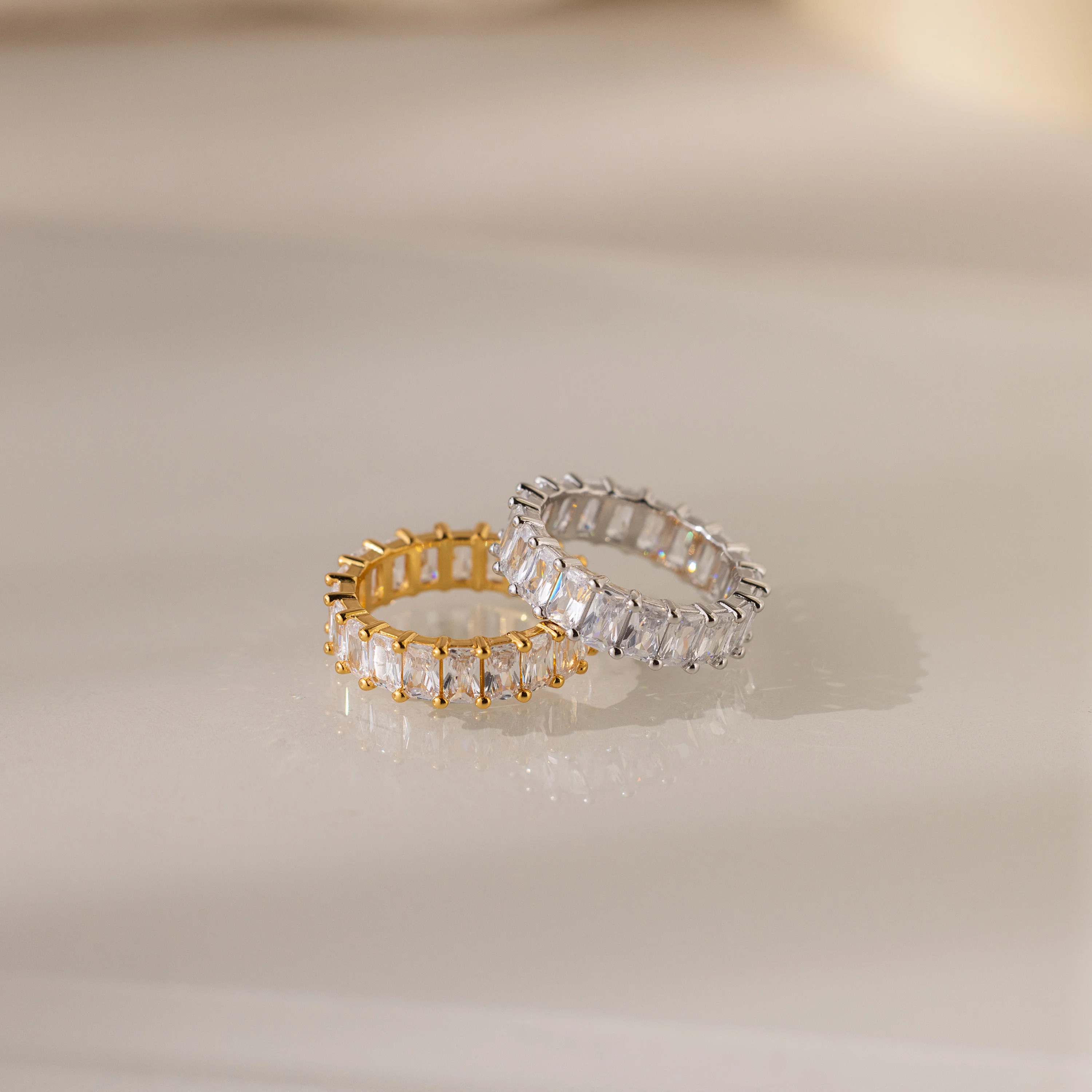 Colette Eternity Ring in Silver - Image 3