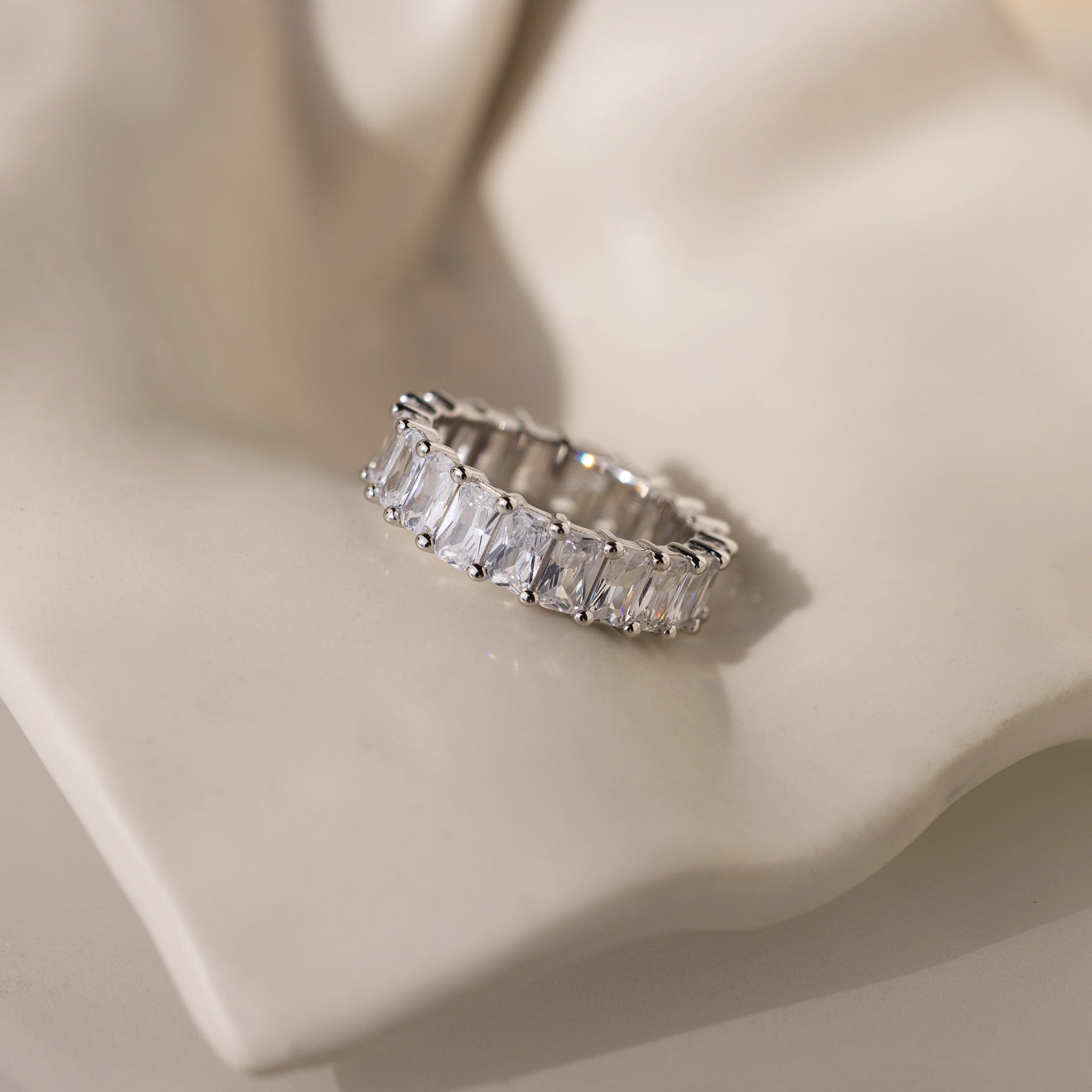 Colette Eternity Ring in Silver - Image 5