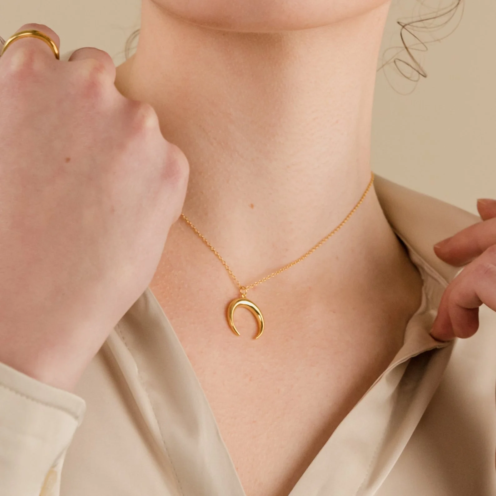 Crescent Moon Necklace - Image 6