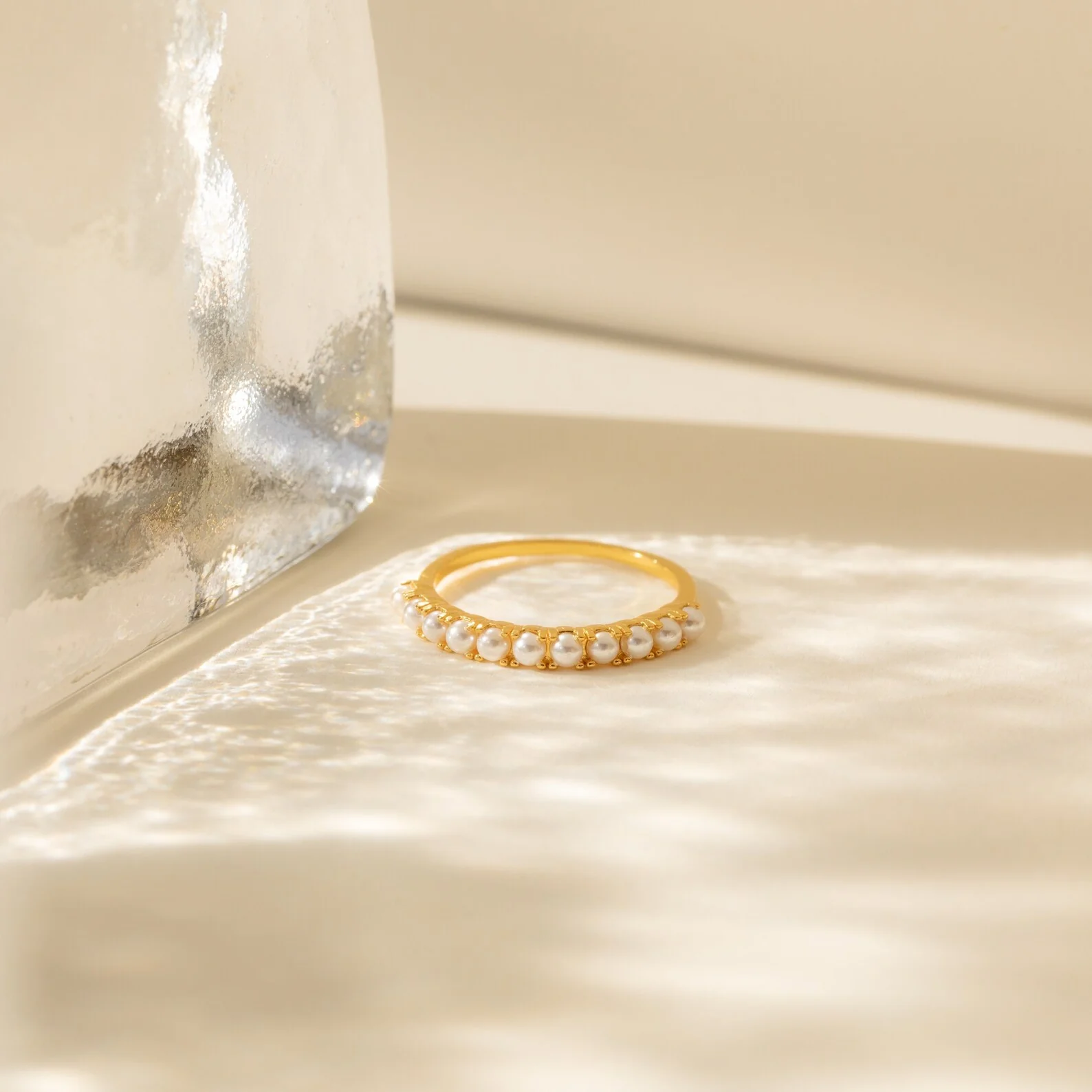 Crescent Pearl Ring - Image 5