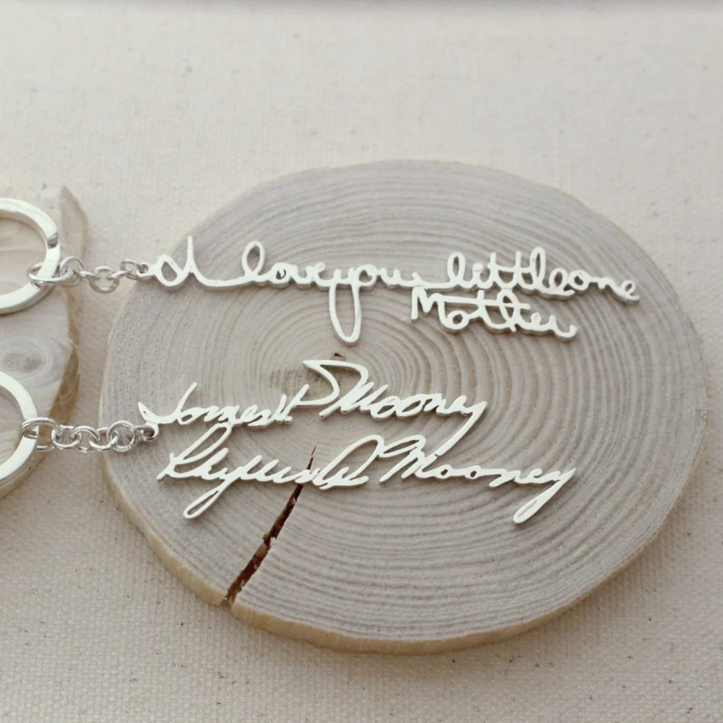 Custom Handwriting Keychain - Image 2