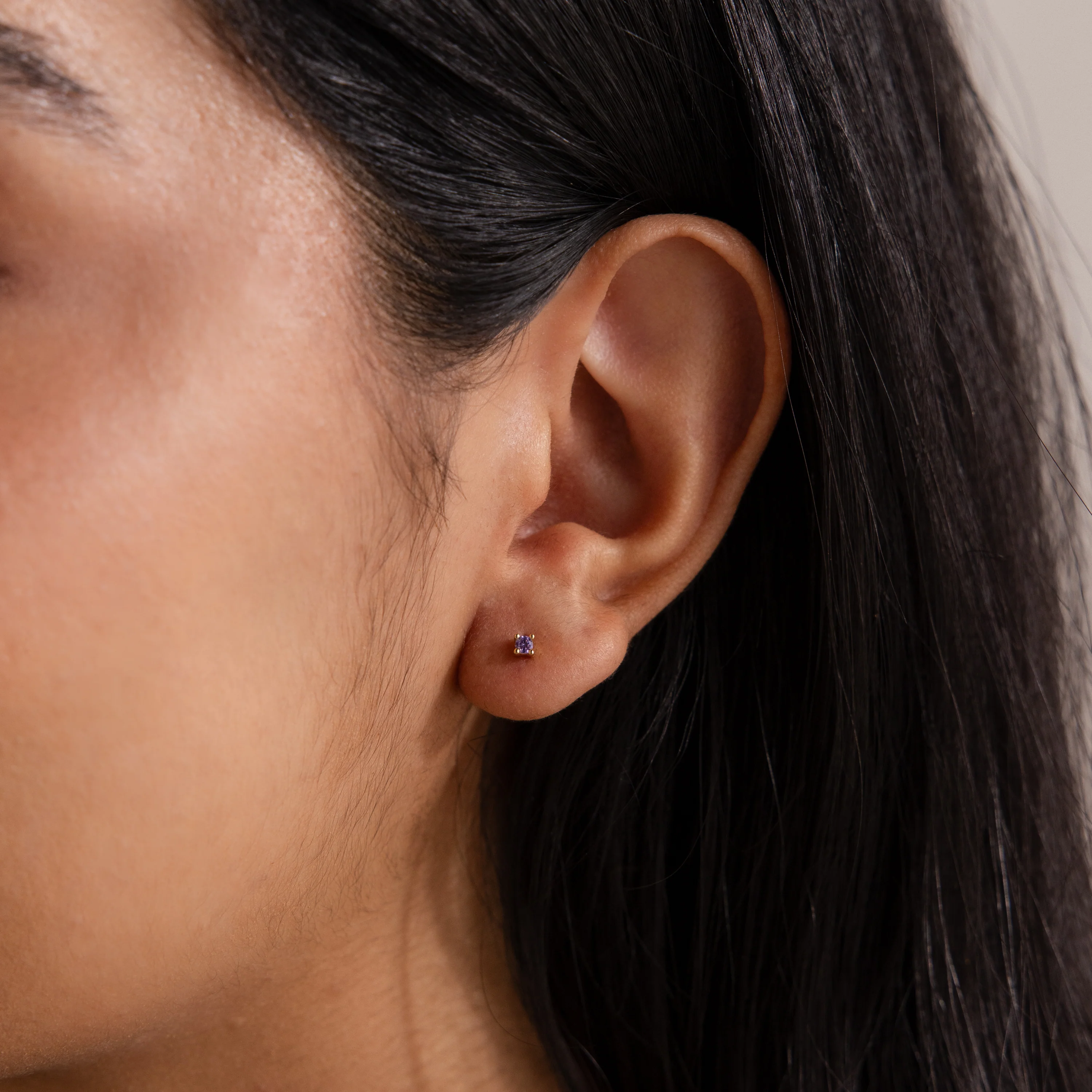 Dainty Birthstone Flatback Studs - Image 6