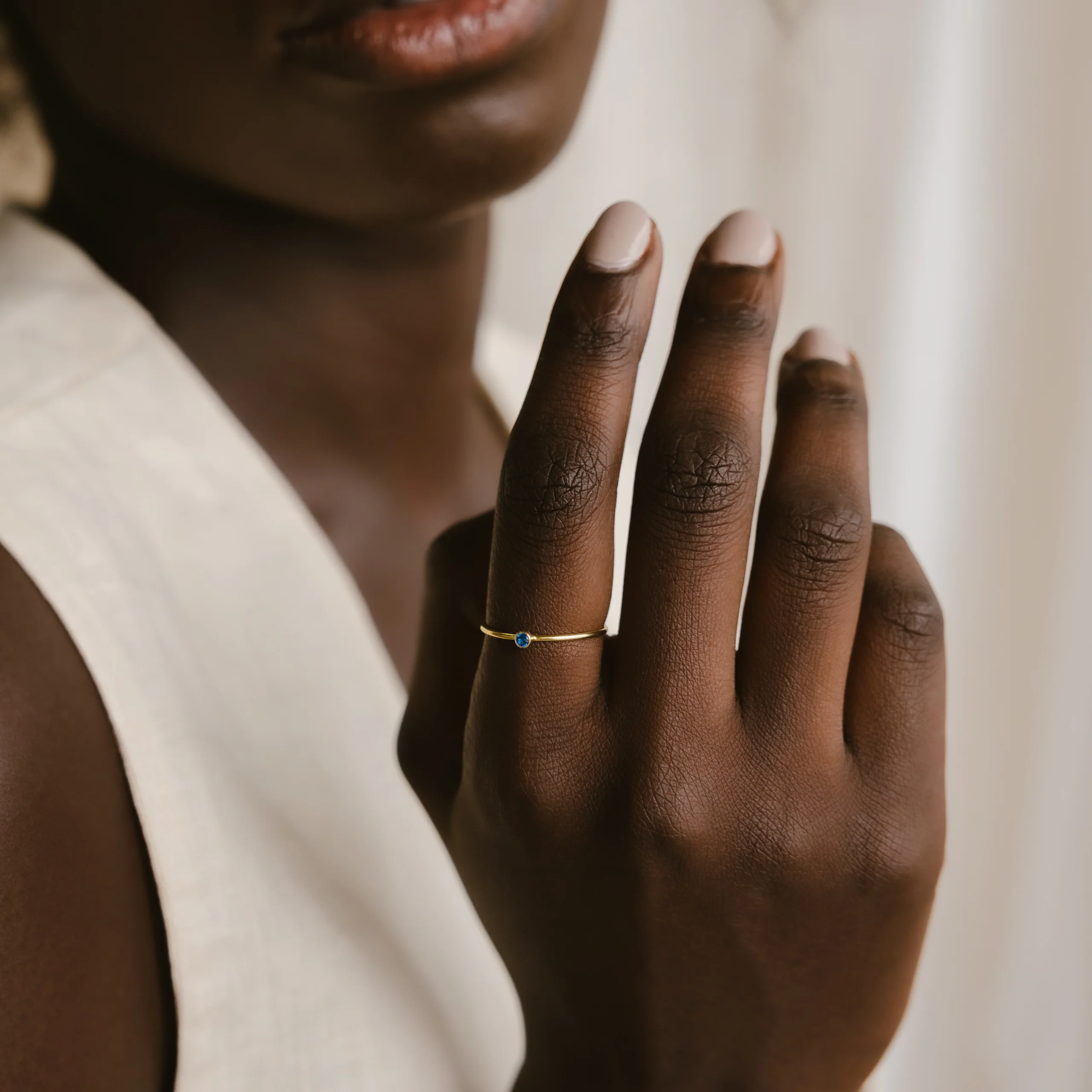 Tiny Birthstone Ring - Image 7