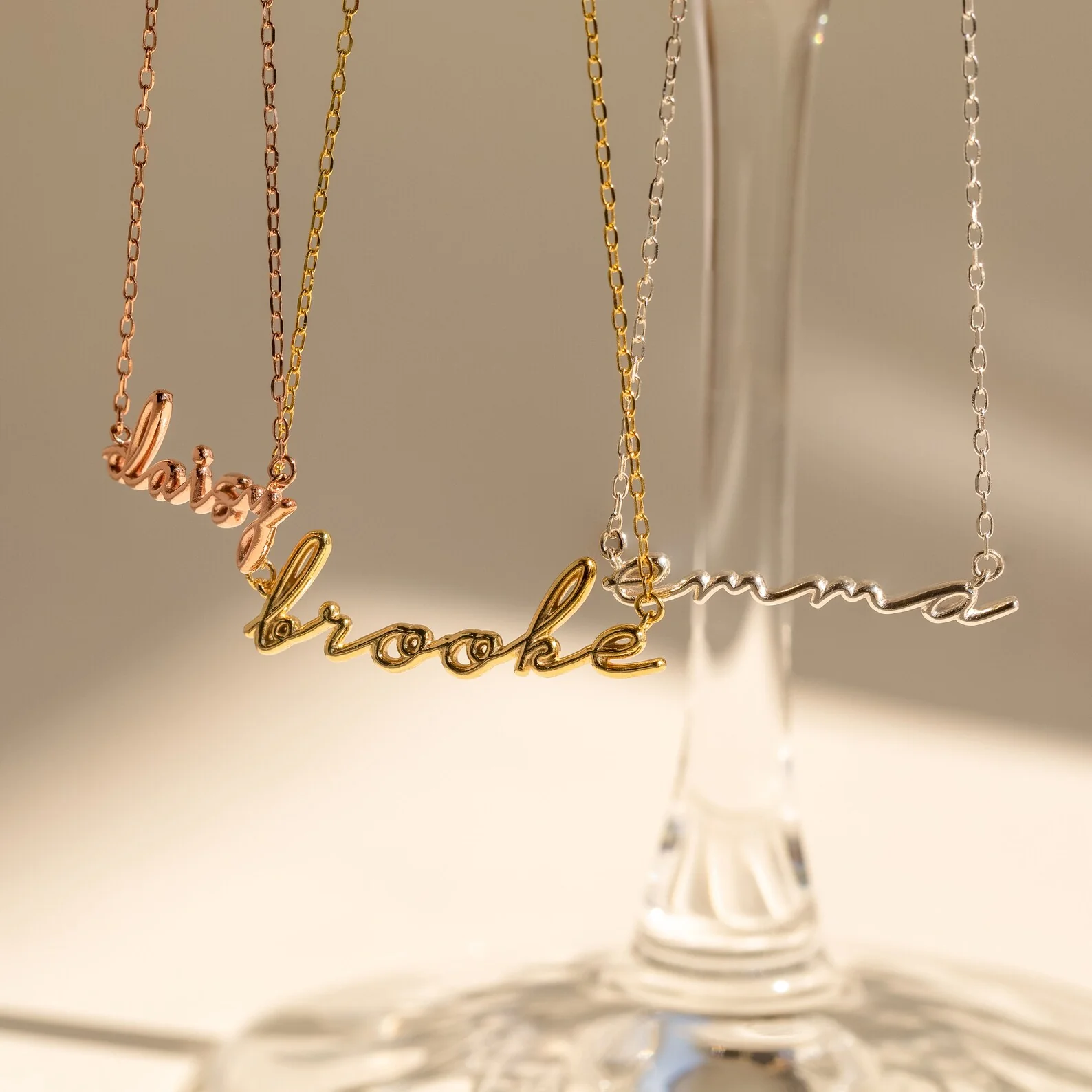 Dainty Bubble Name Necklace - Image 8