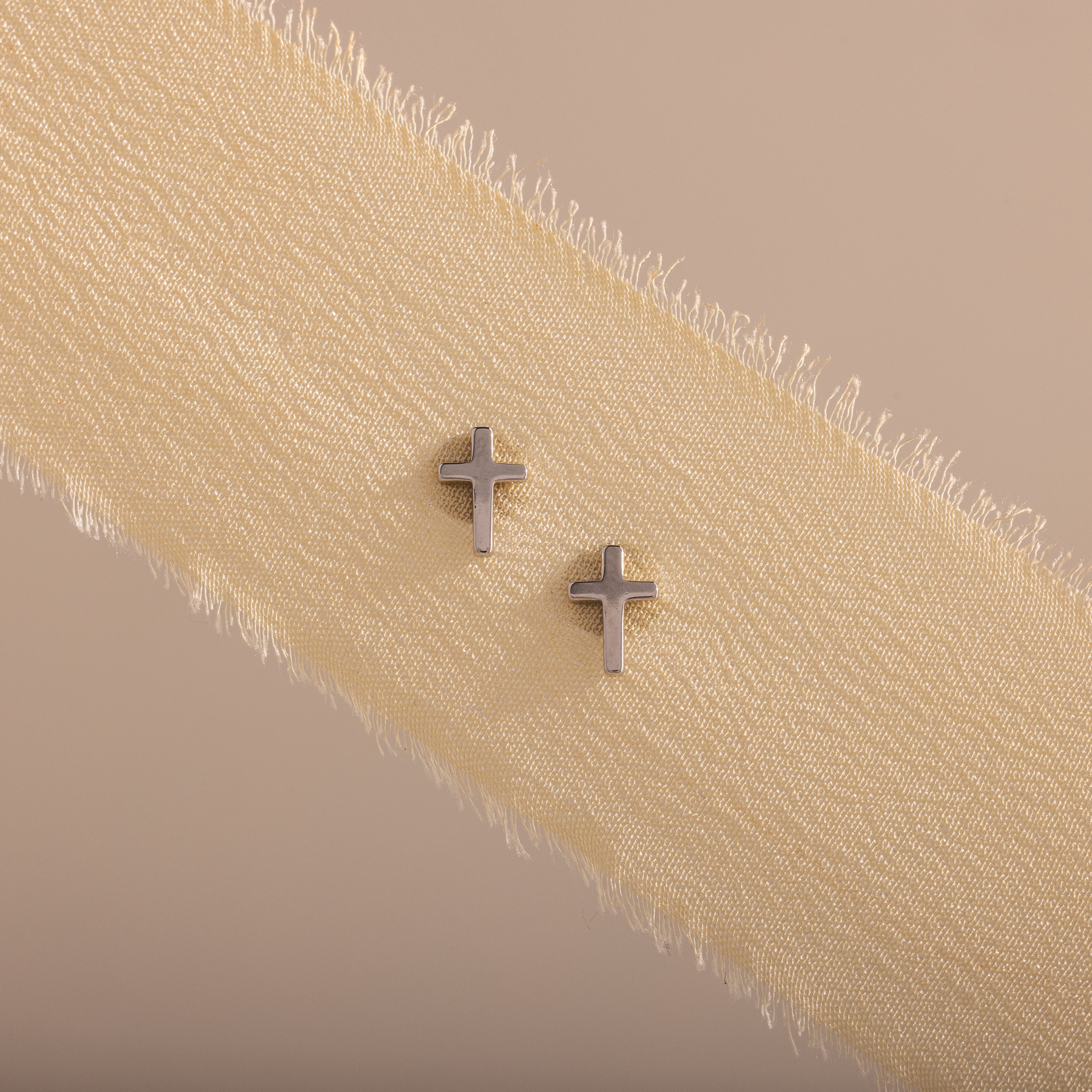 Dainty Cross Studs - Image 2