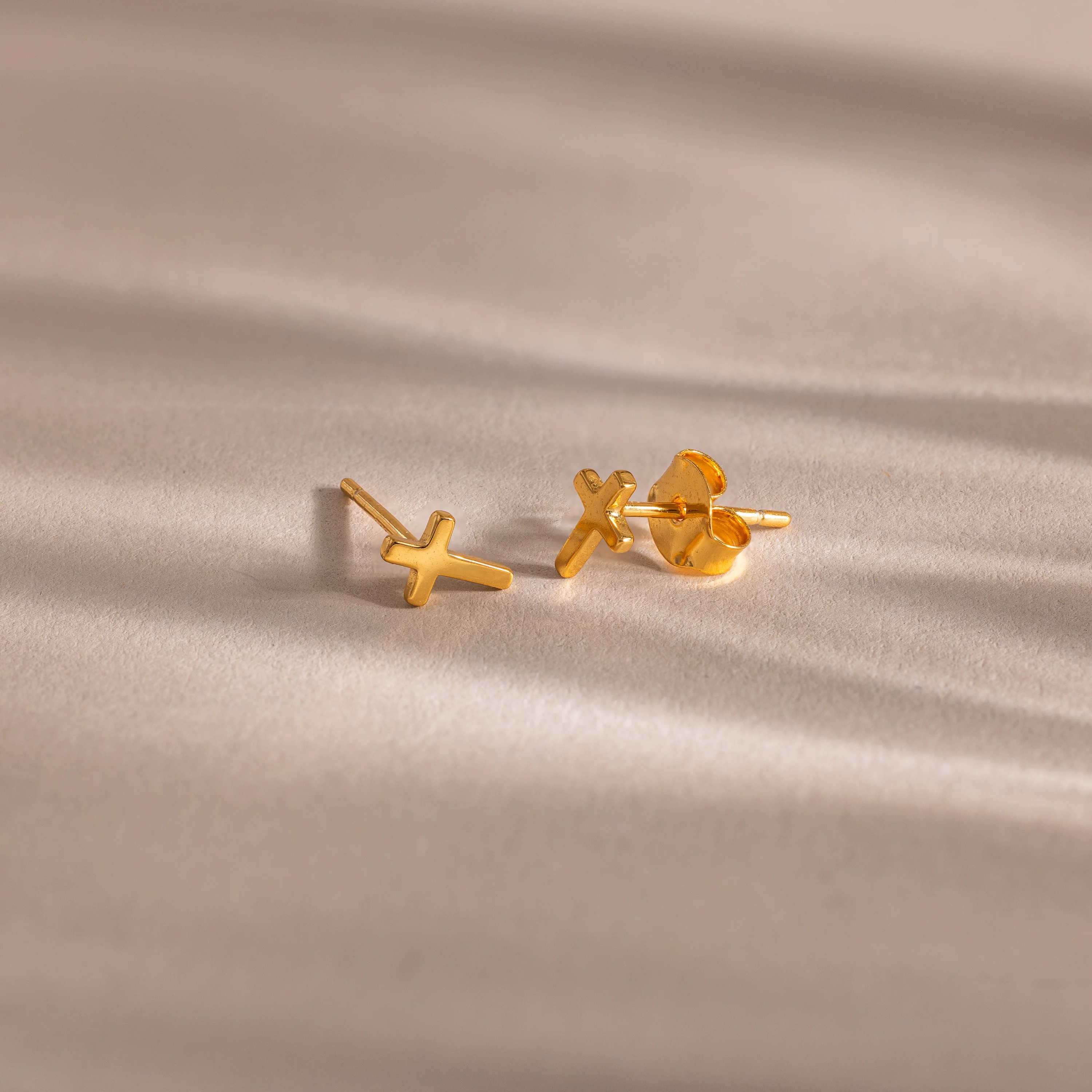 Dainty Cross Studs - Image 6