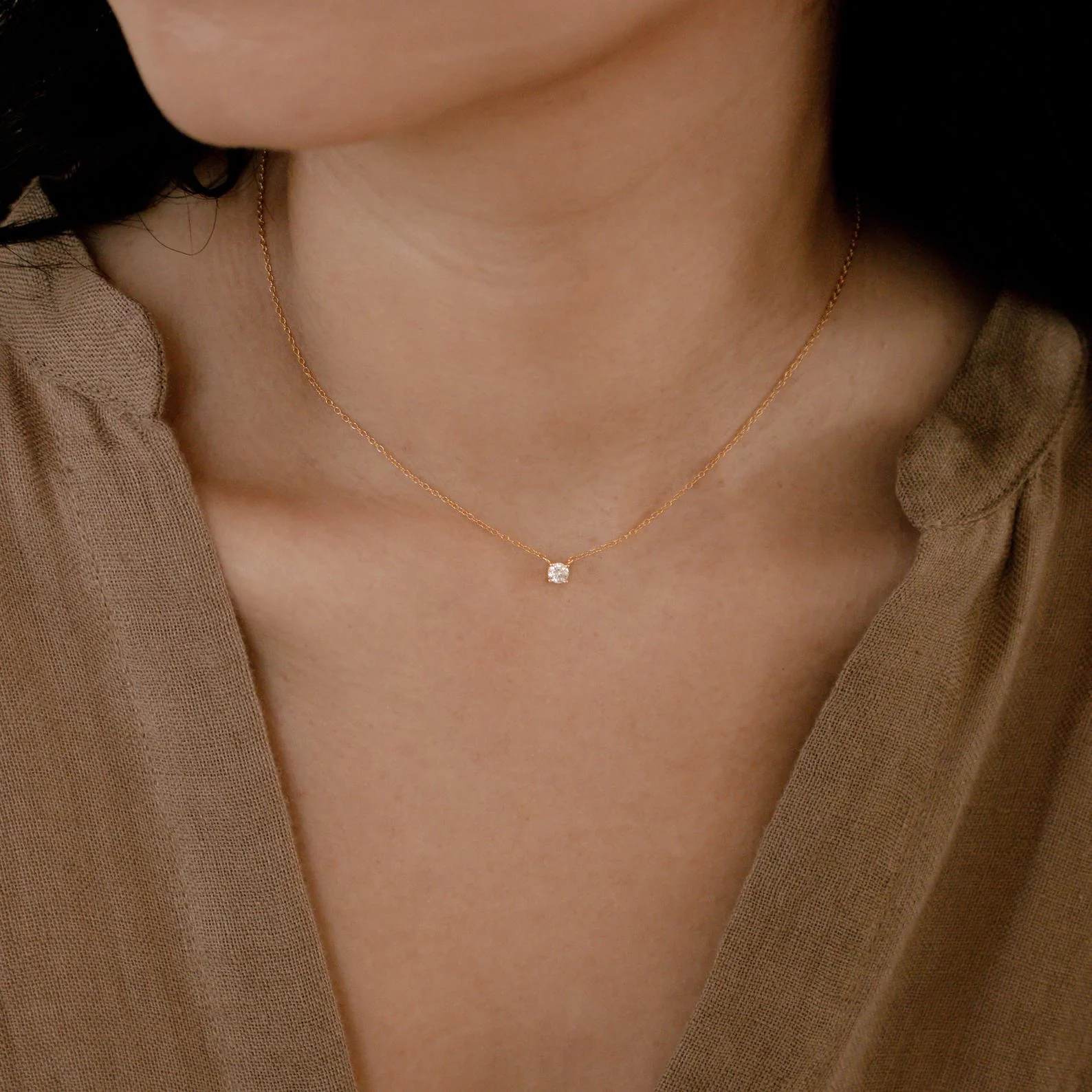 Dainty Diamond Necklace - Image 8