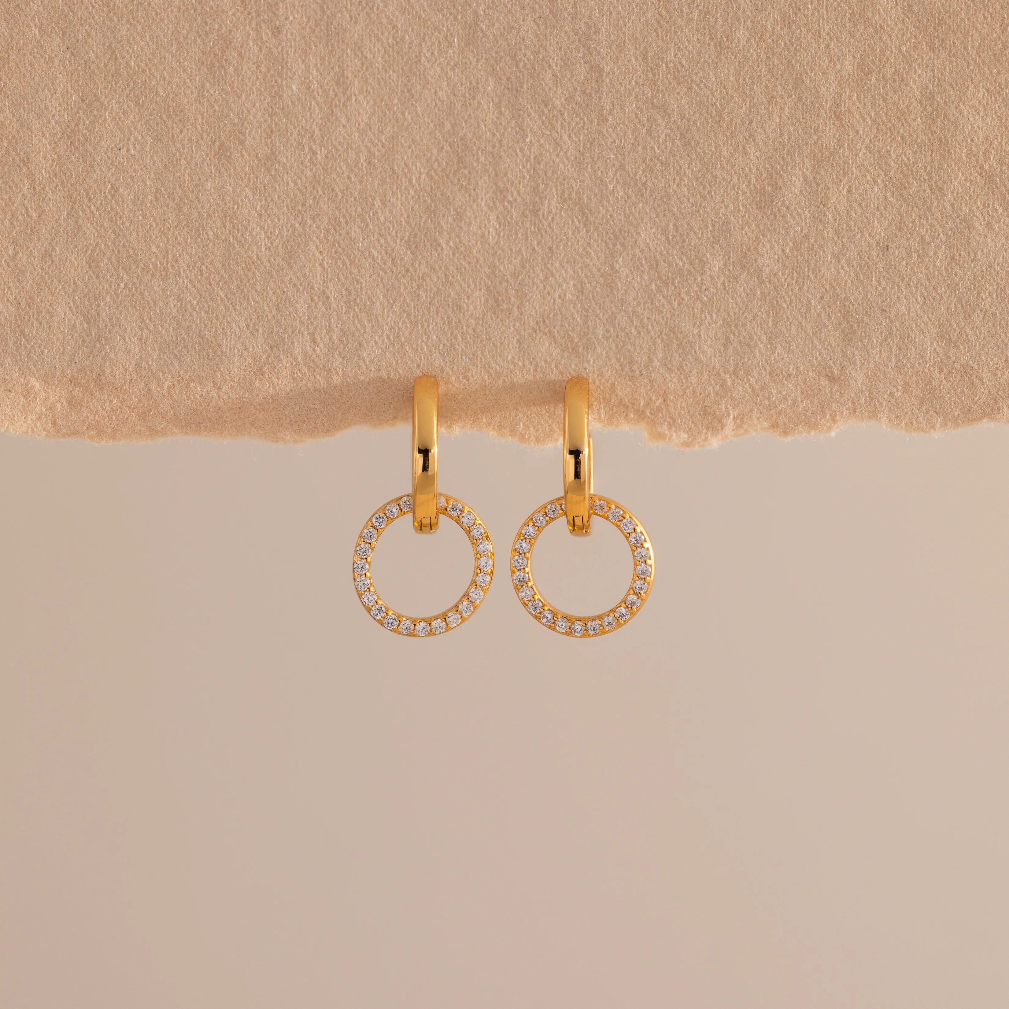 Dainty Duo Pave Huggies