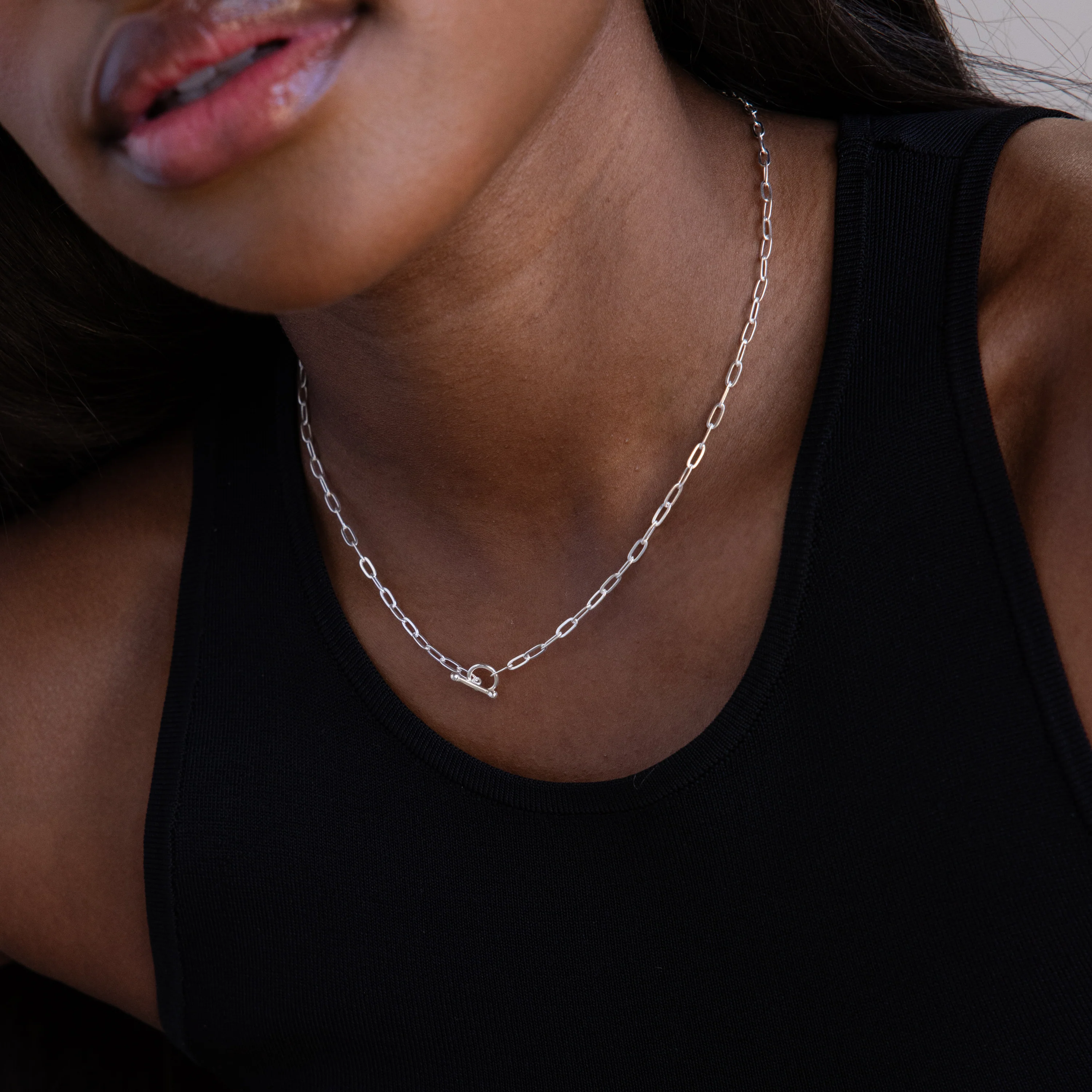 Dainty Link Chain Necklace - Image 4