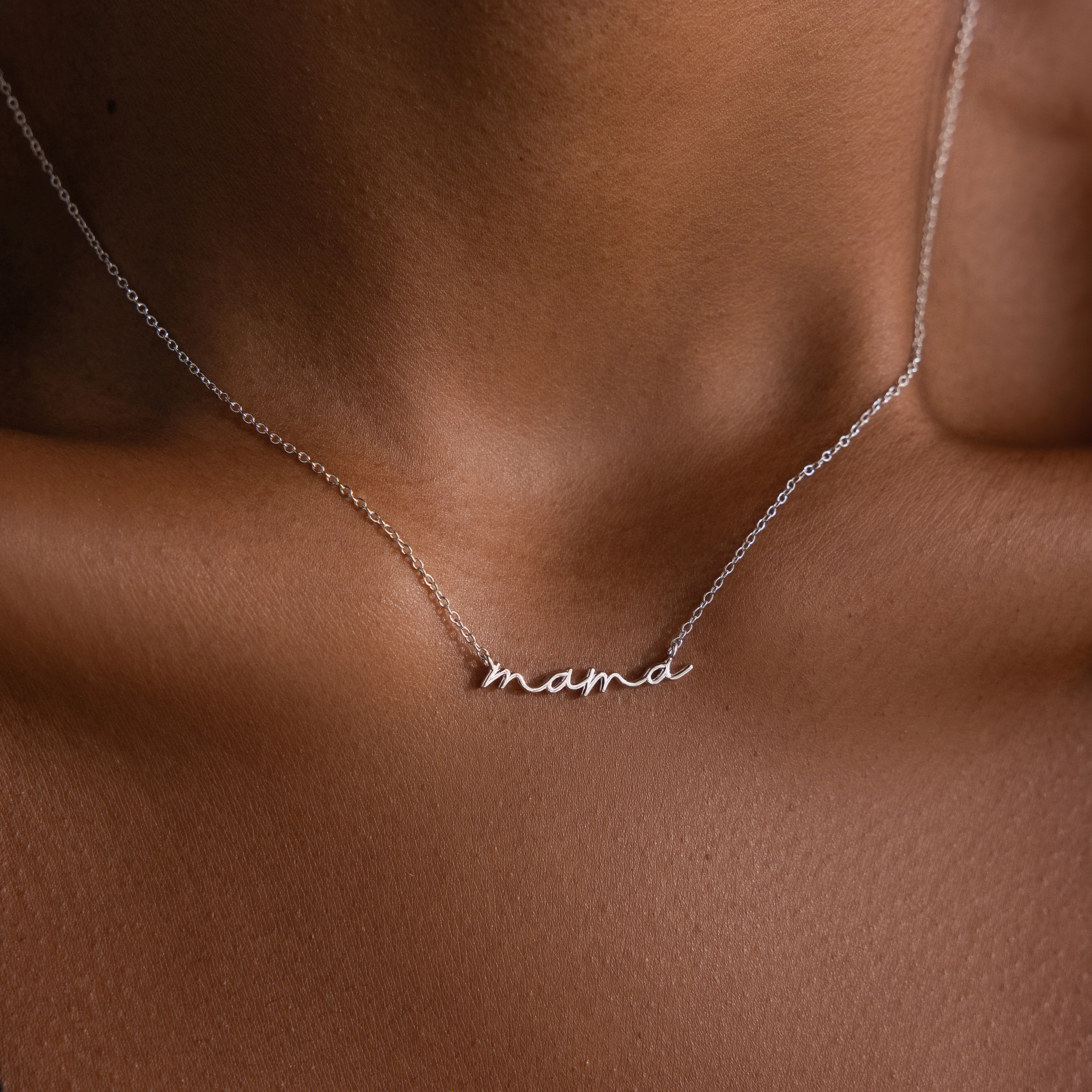 Dainty Mama Necklace in Silver - Image 2