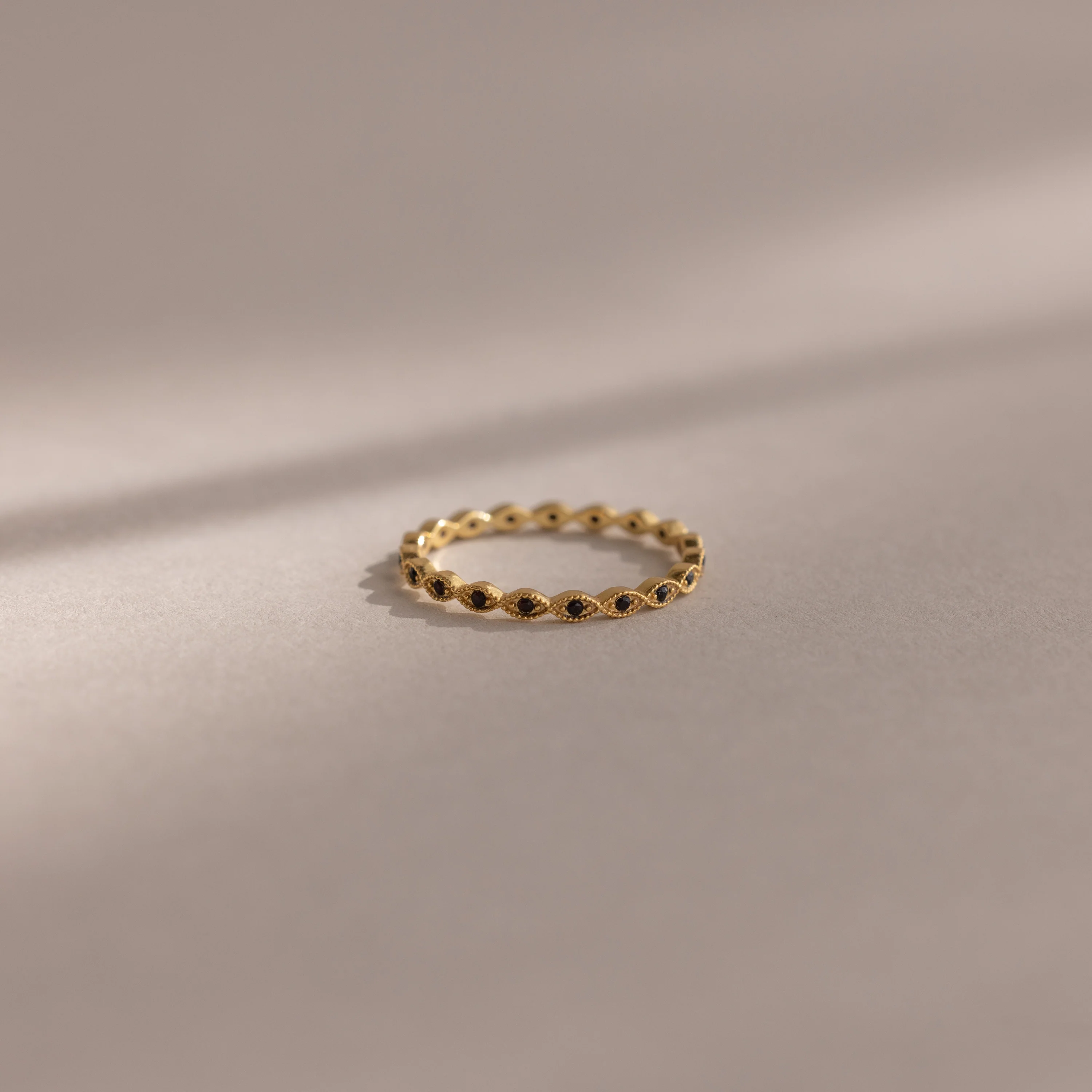 Dainty Marquise Onyx Ring
