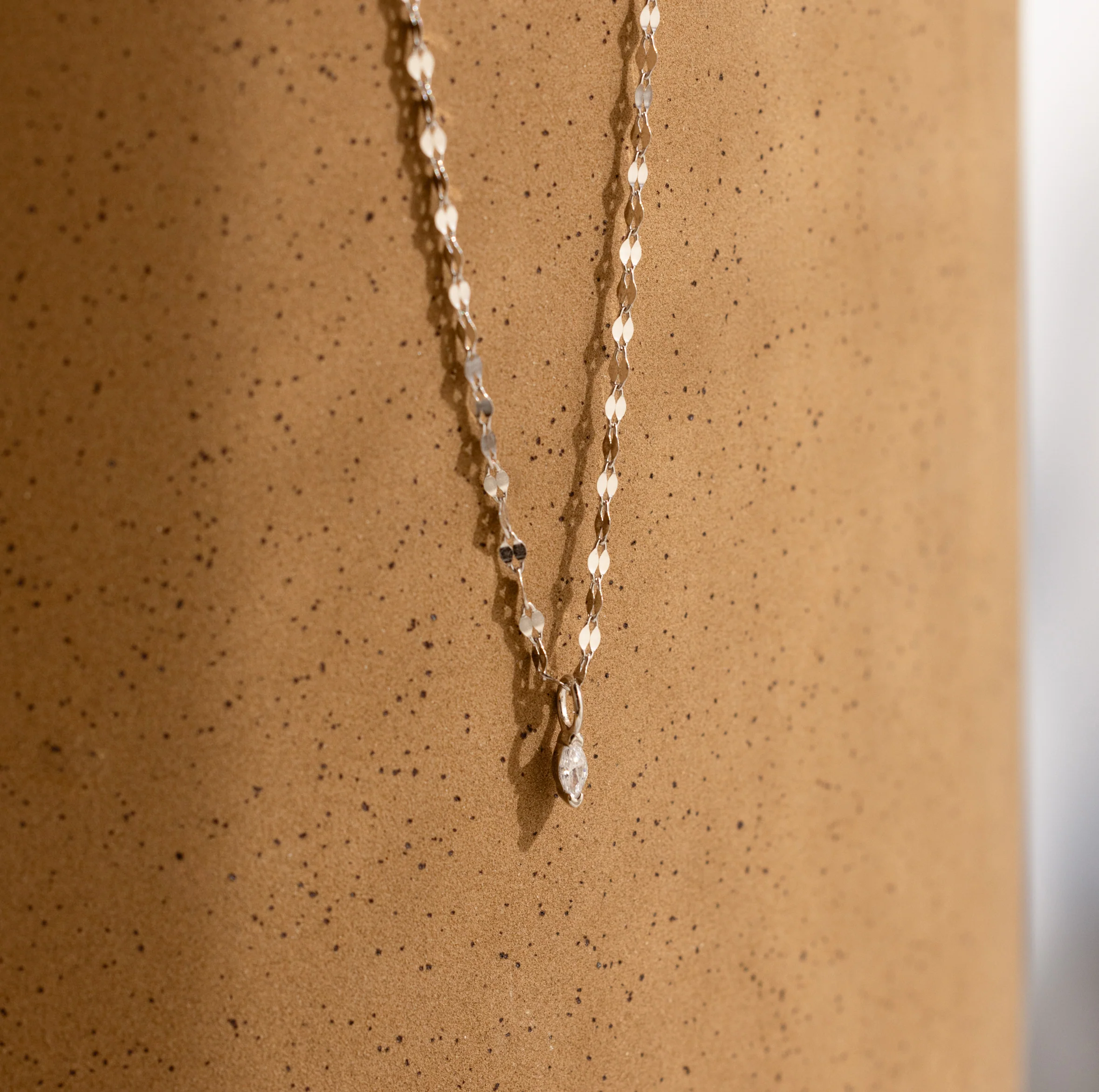 Dainty Marquise Pendant Necklace - Image 2