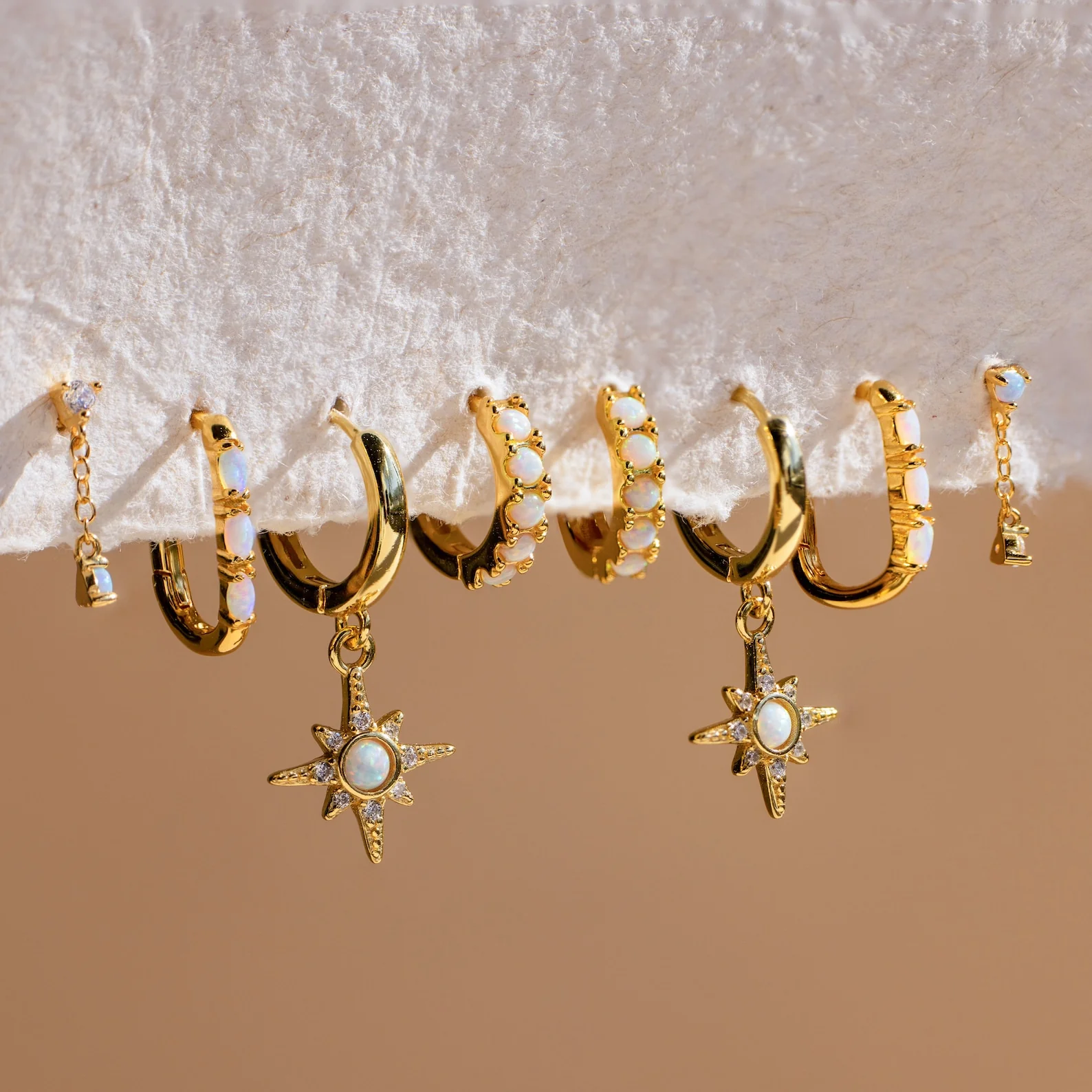Dainty Opal Earrings - Image 3