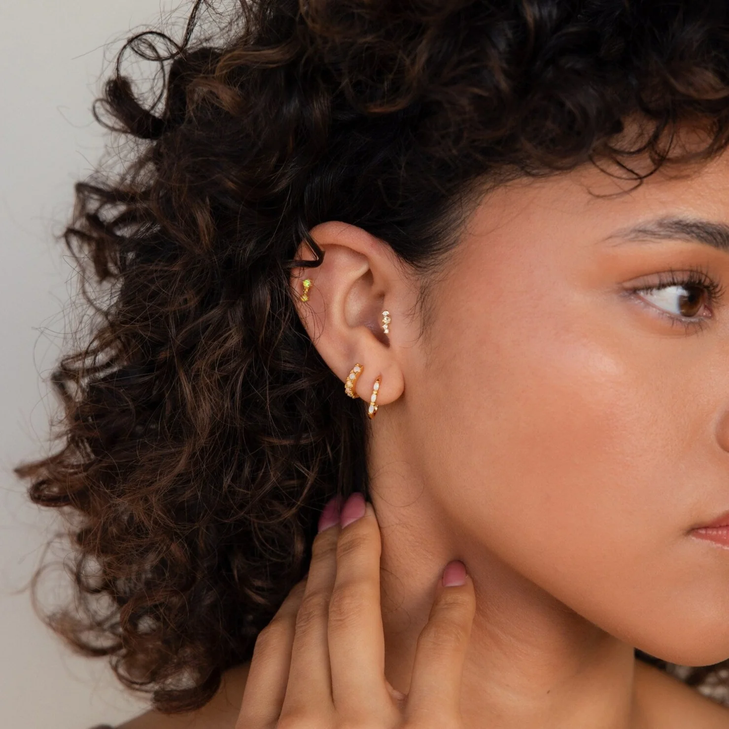 Dainty Opal Earrings - Image 4