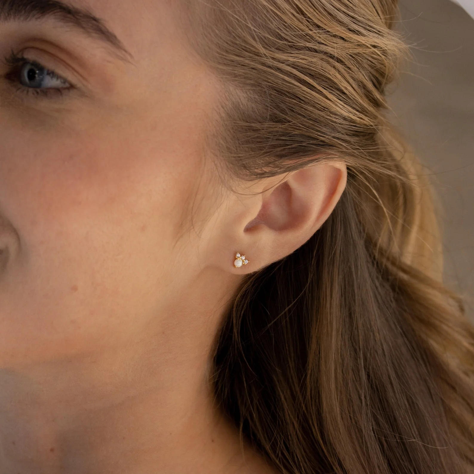 Dainty Opal Earrings Set - Image 4