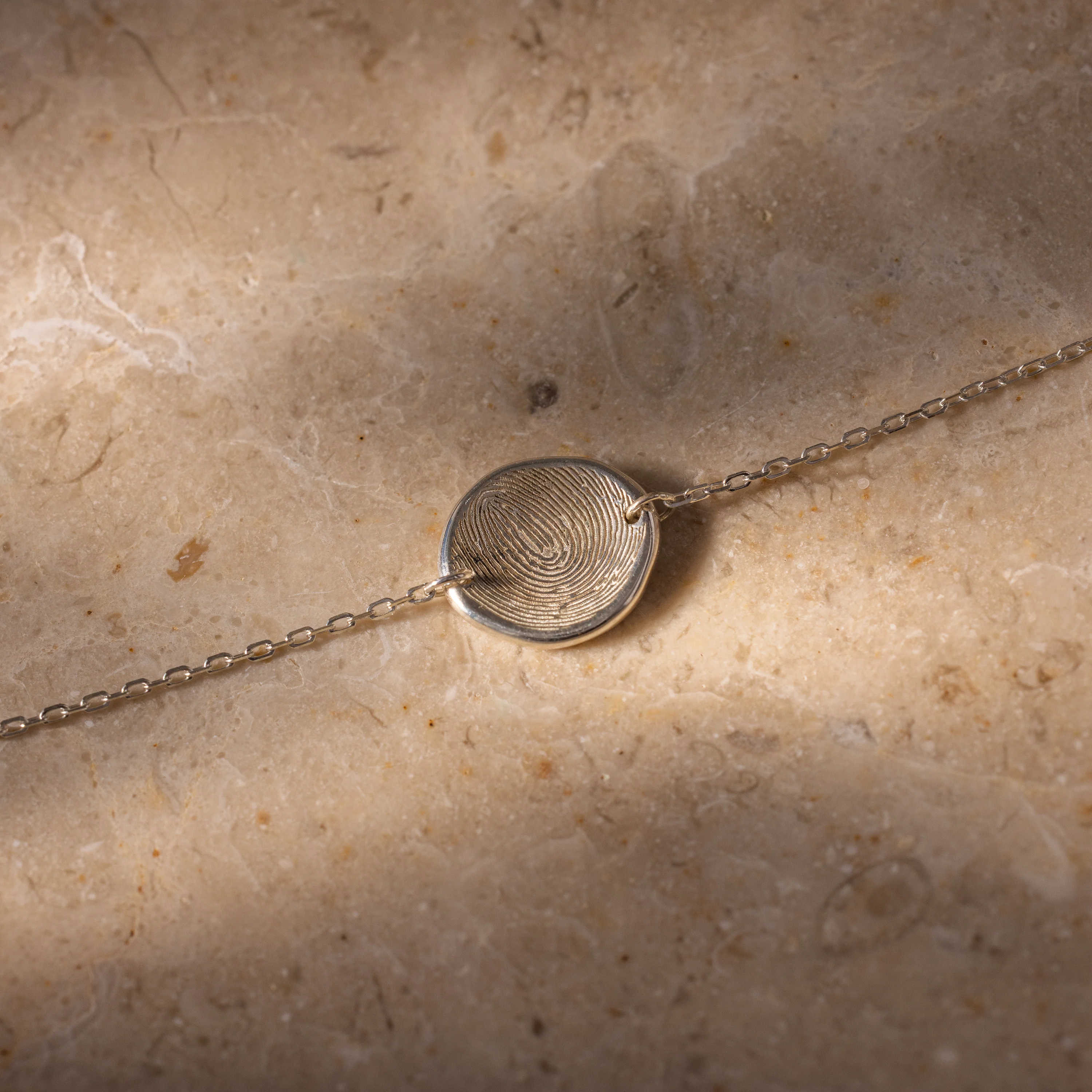 Dainty Organic Fingerprint Bracelet - Image 4