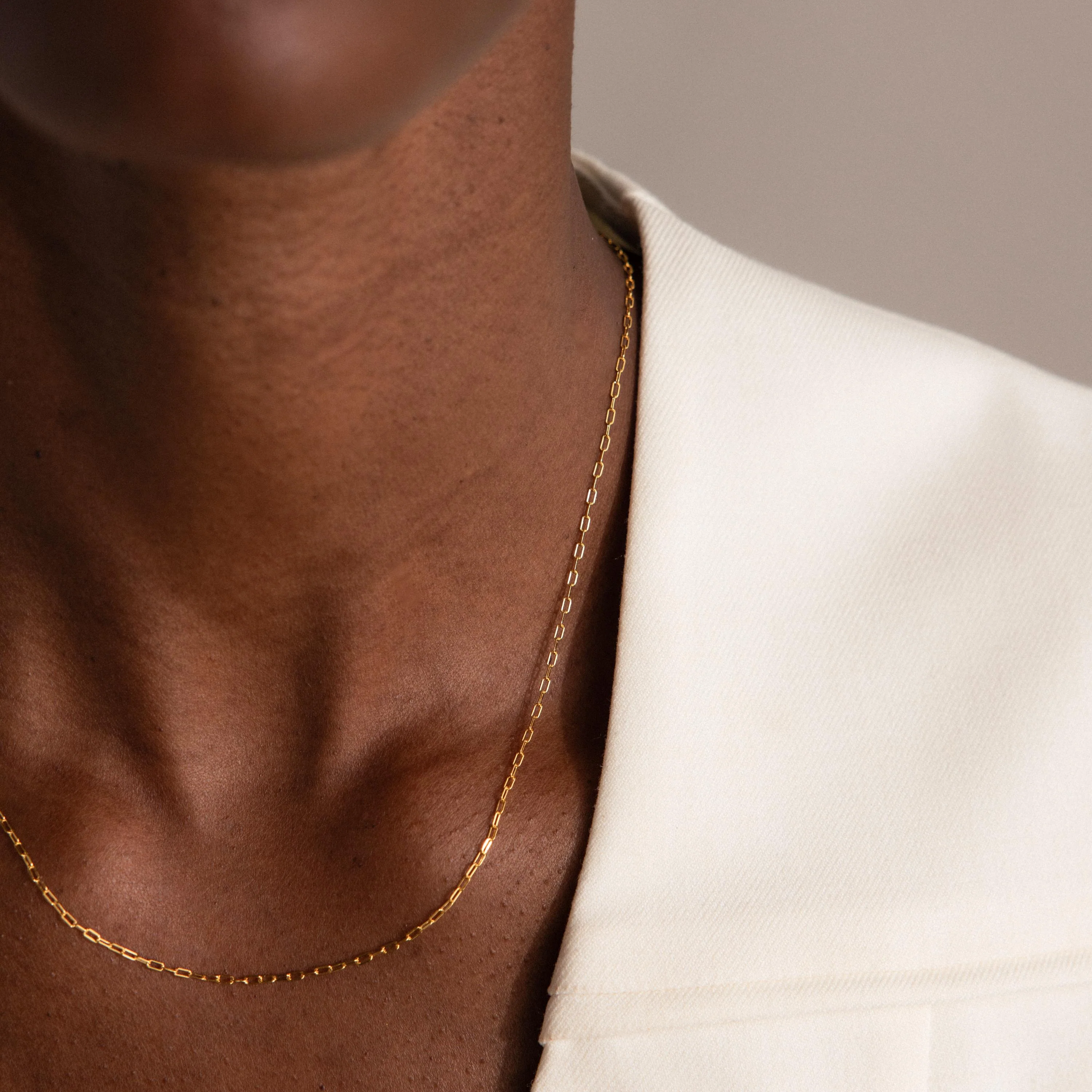 Dainty Paperclip Necklace - Image 3