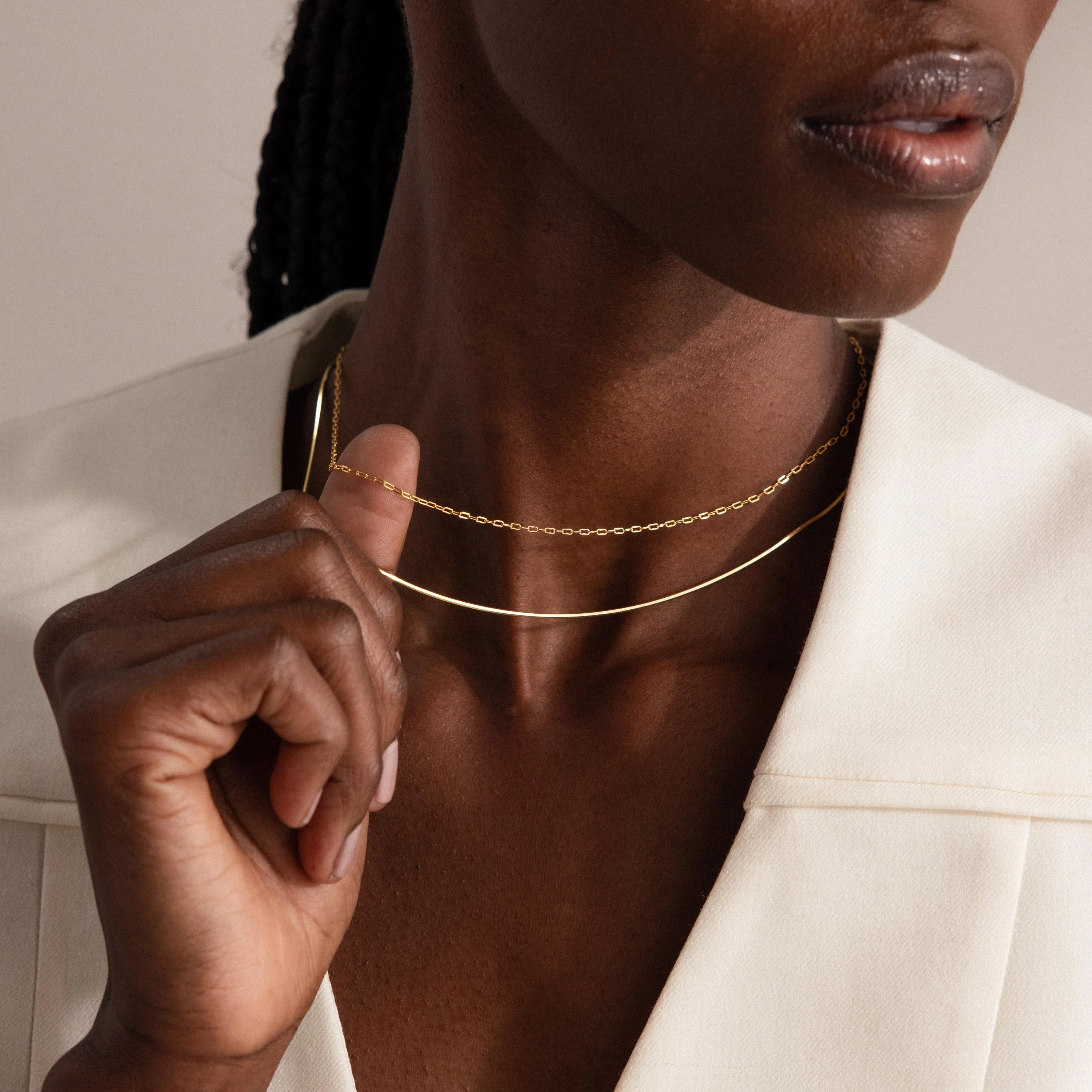 Dainty Paperclip Necklace - Image 9
