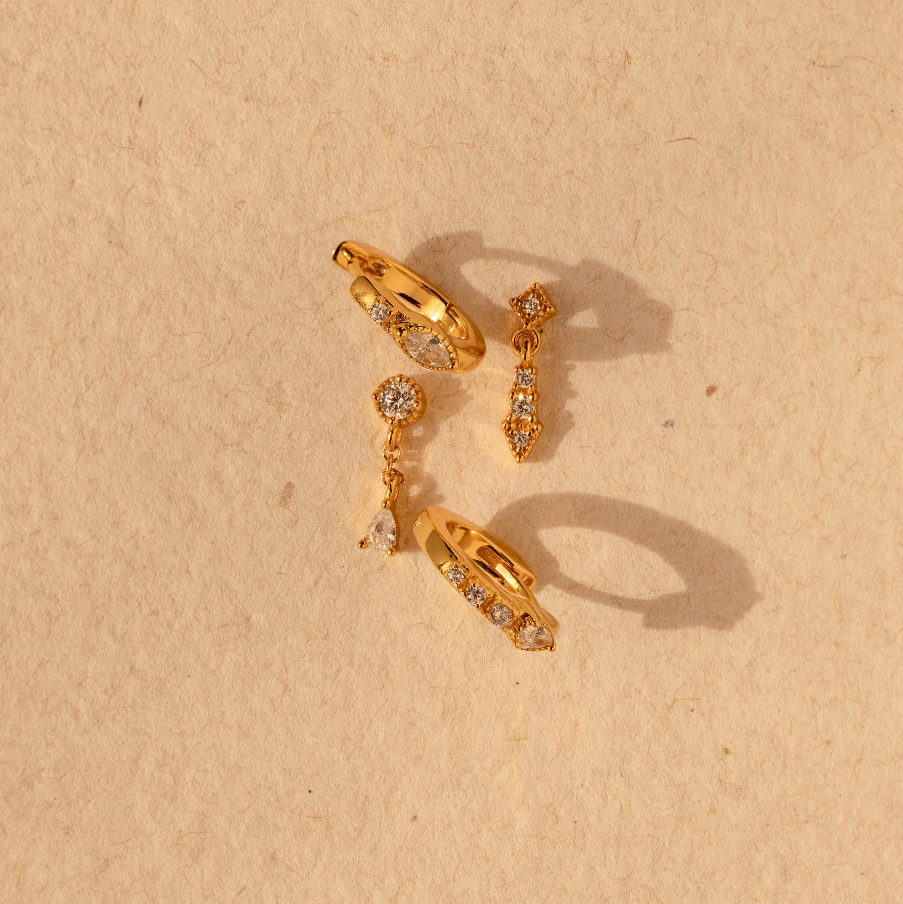 Dainty Pave Earrings Set - Image 7