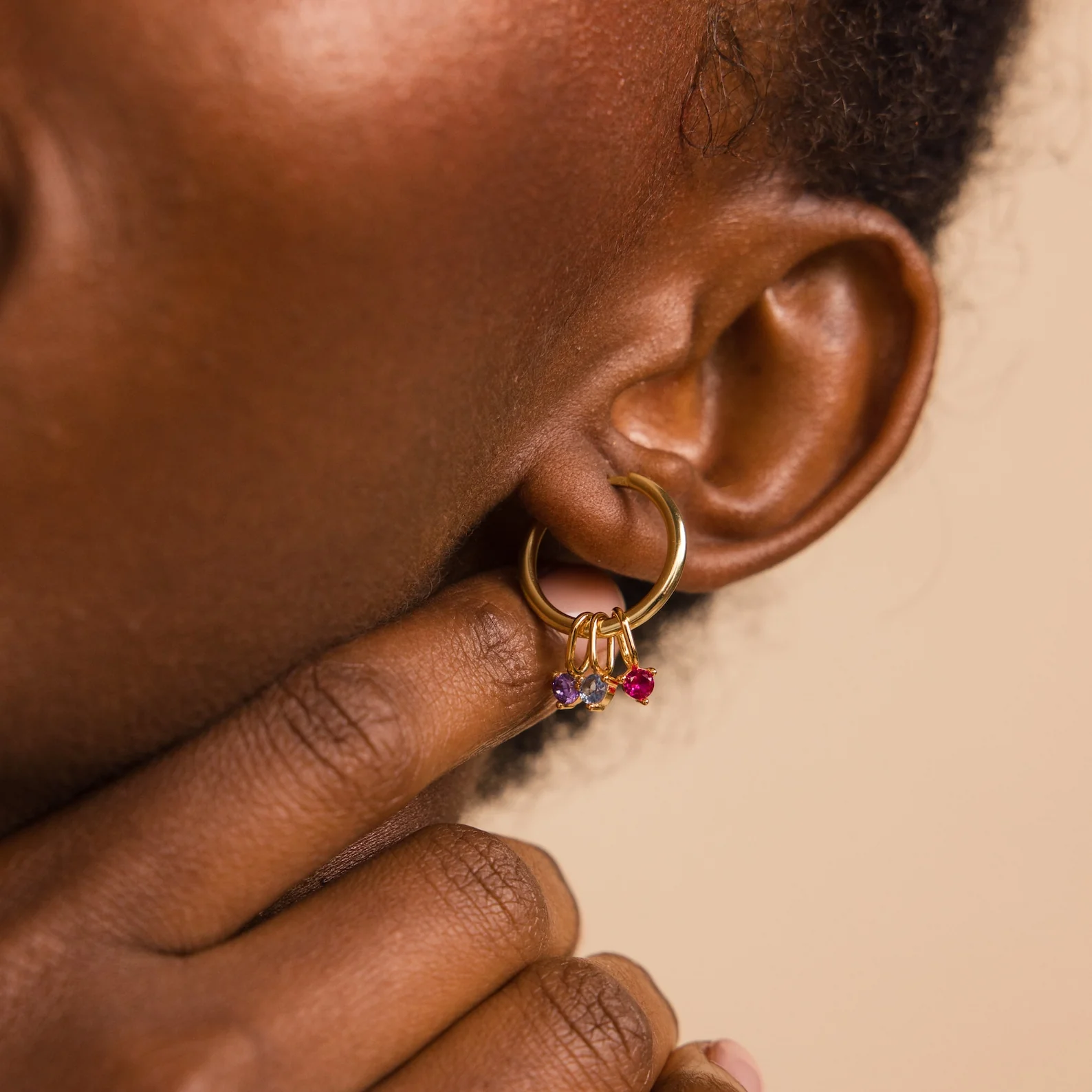 Dainty Pink Ruby Charm - Image 2