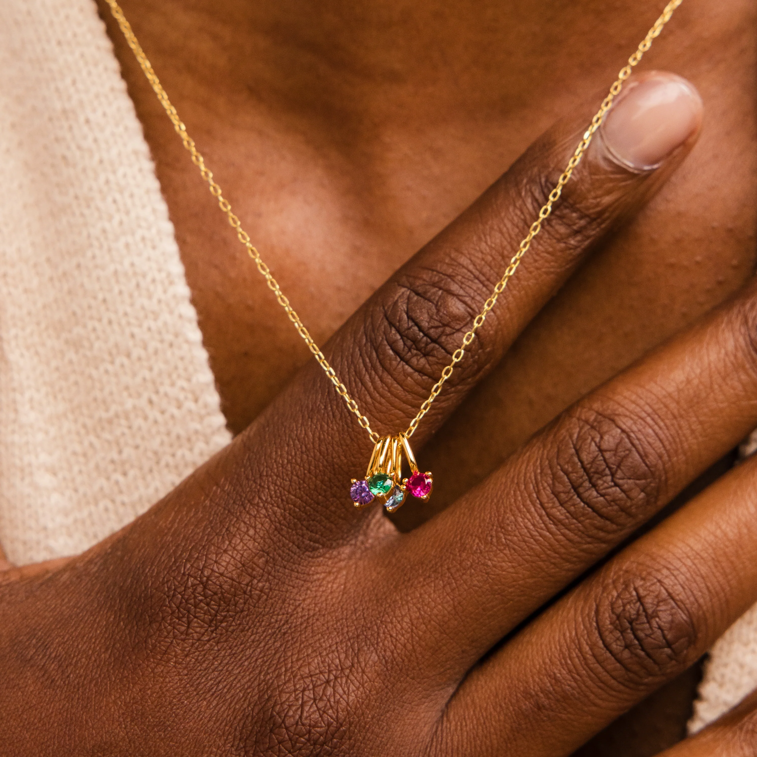 Dainty Pink Ruby Charm - Image 5