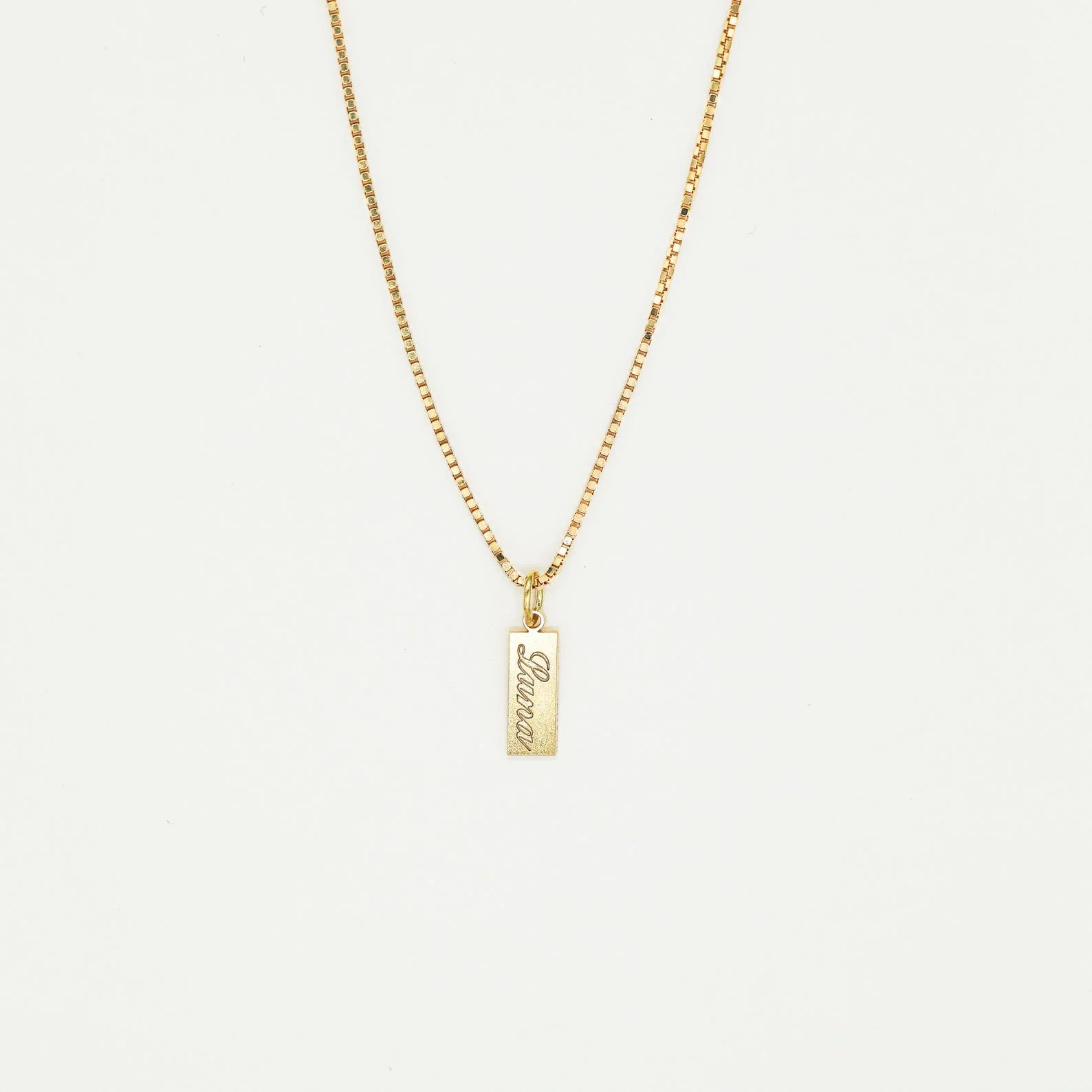 Dainty Tag Name Necklace - Image 5
