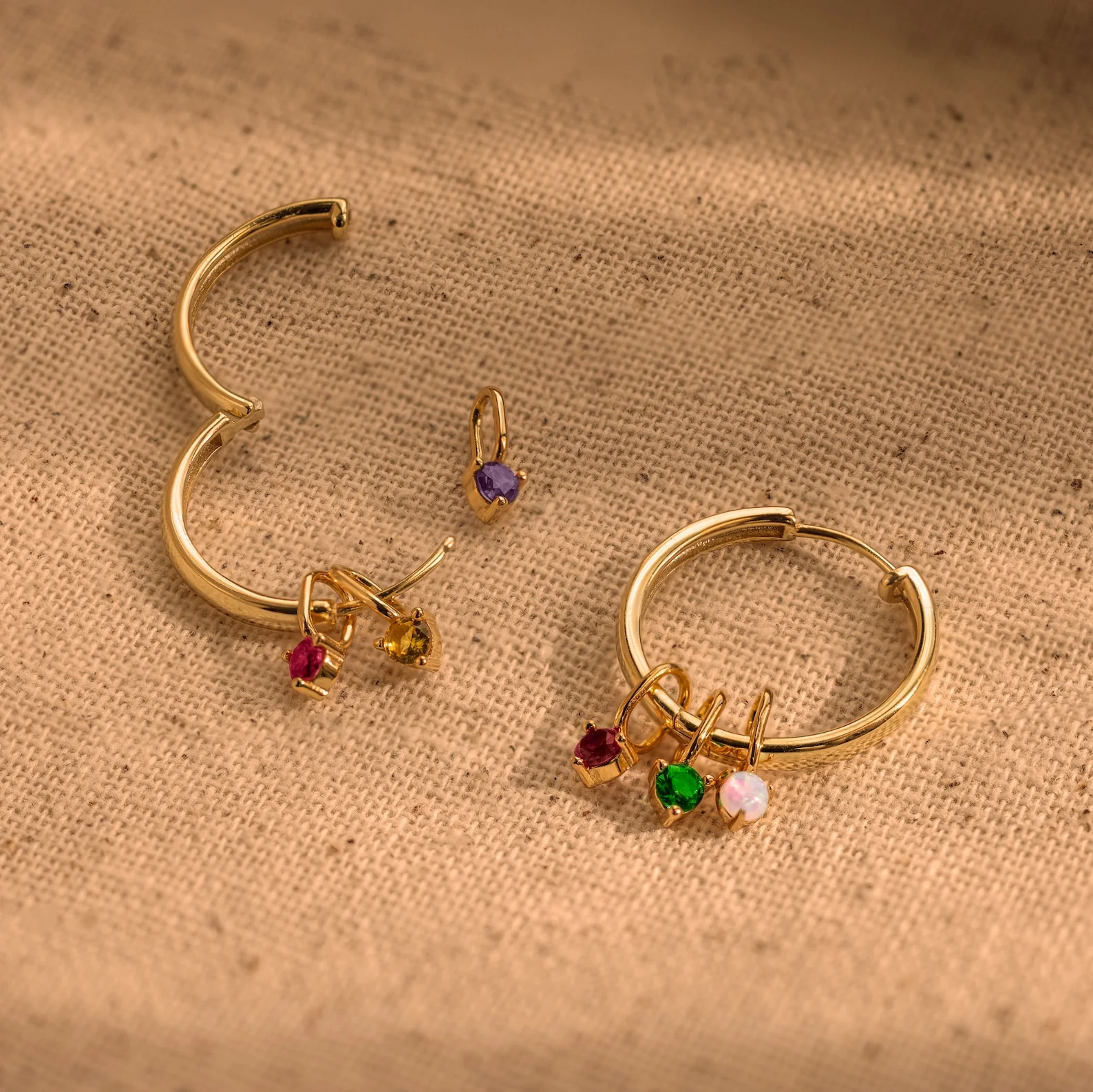 Dainty Peridot Charm - Image 3