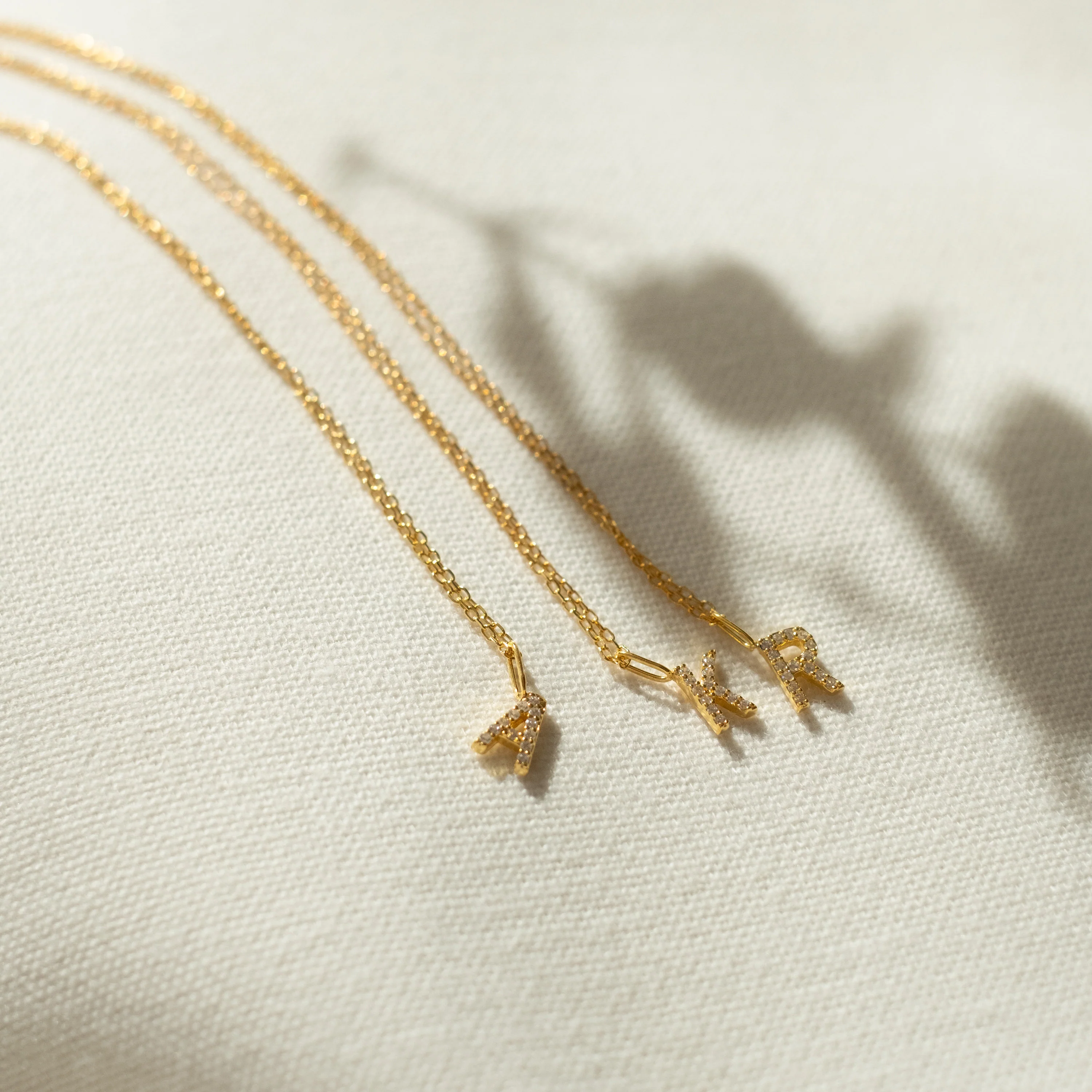 Dangling Pave Initial Necklace - Image 5
