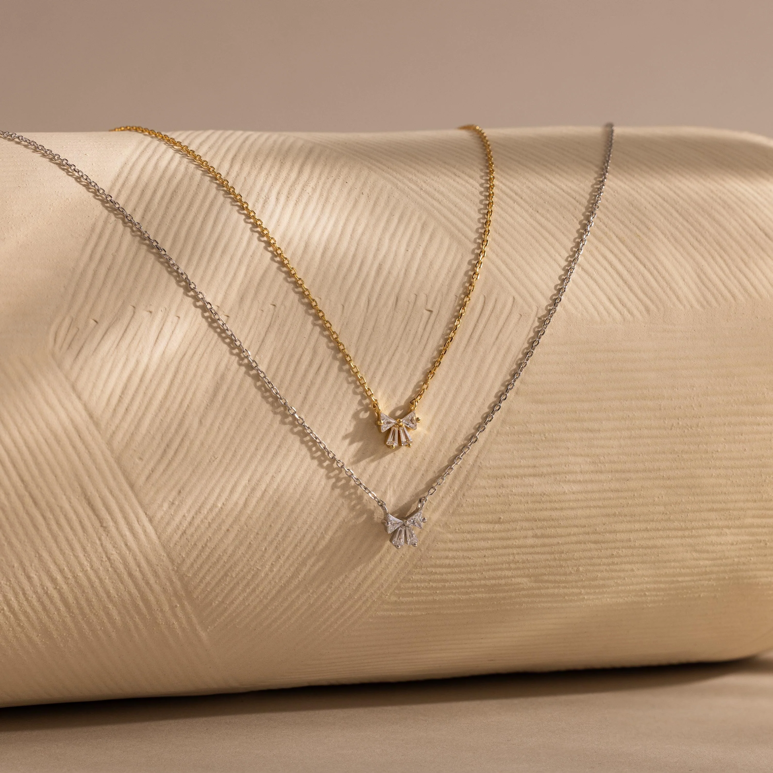 Diamond Bow Necklace - Image 6