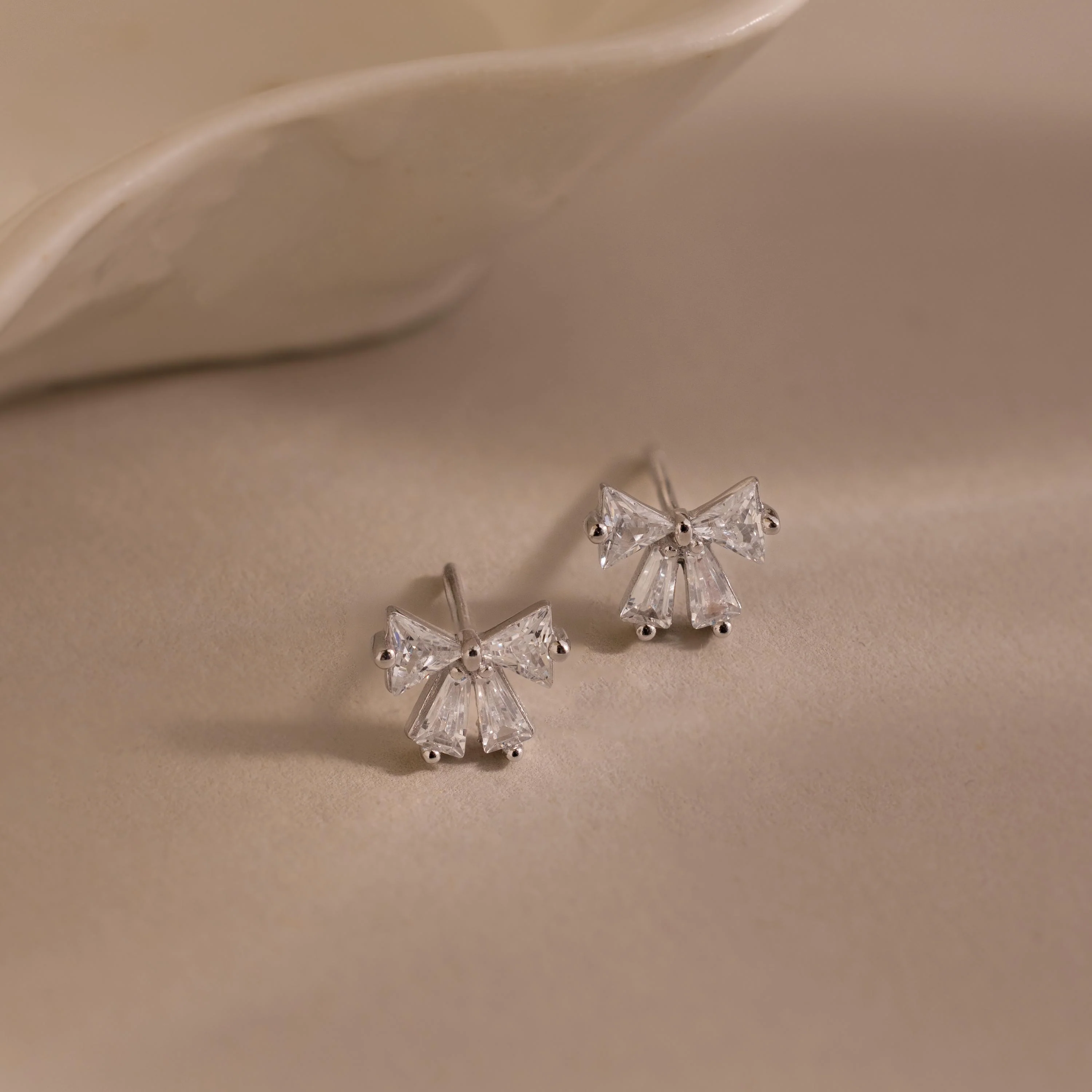 Diamond Bow Studs - Image 5