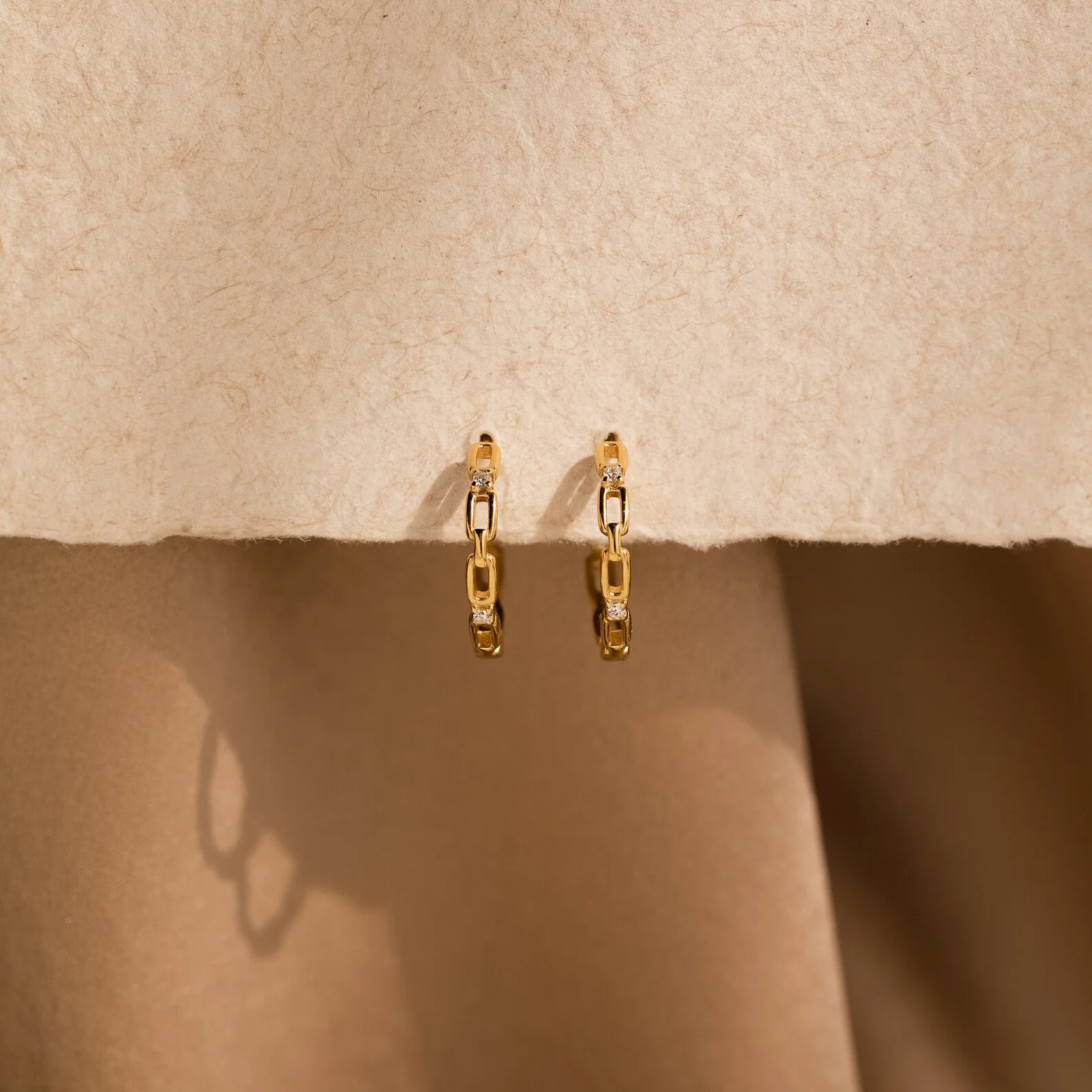 Diamond Link Hoops - Image 5