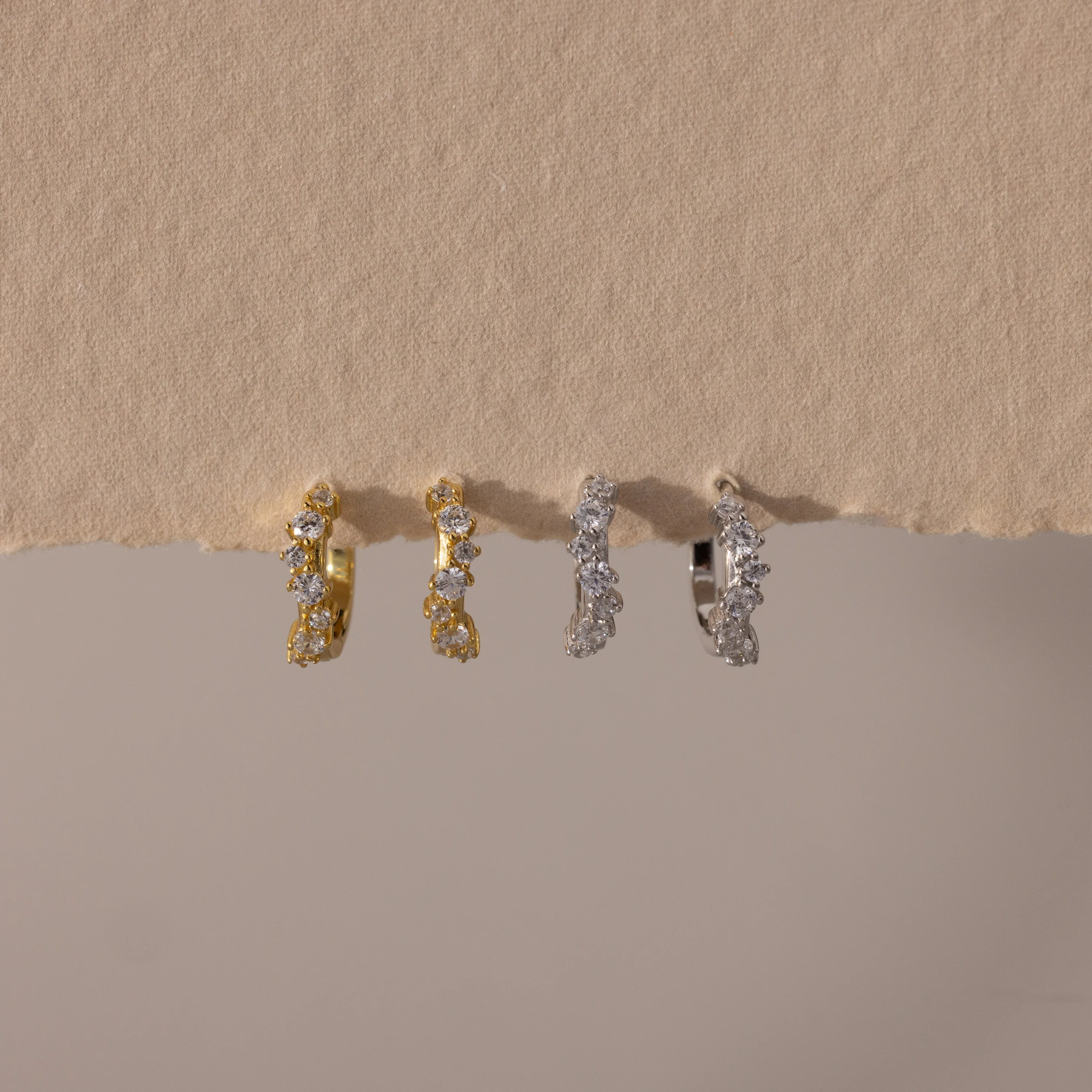 Diamond Cluster Hoops - Image 7
