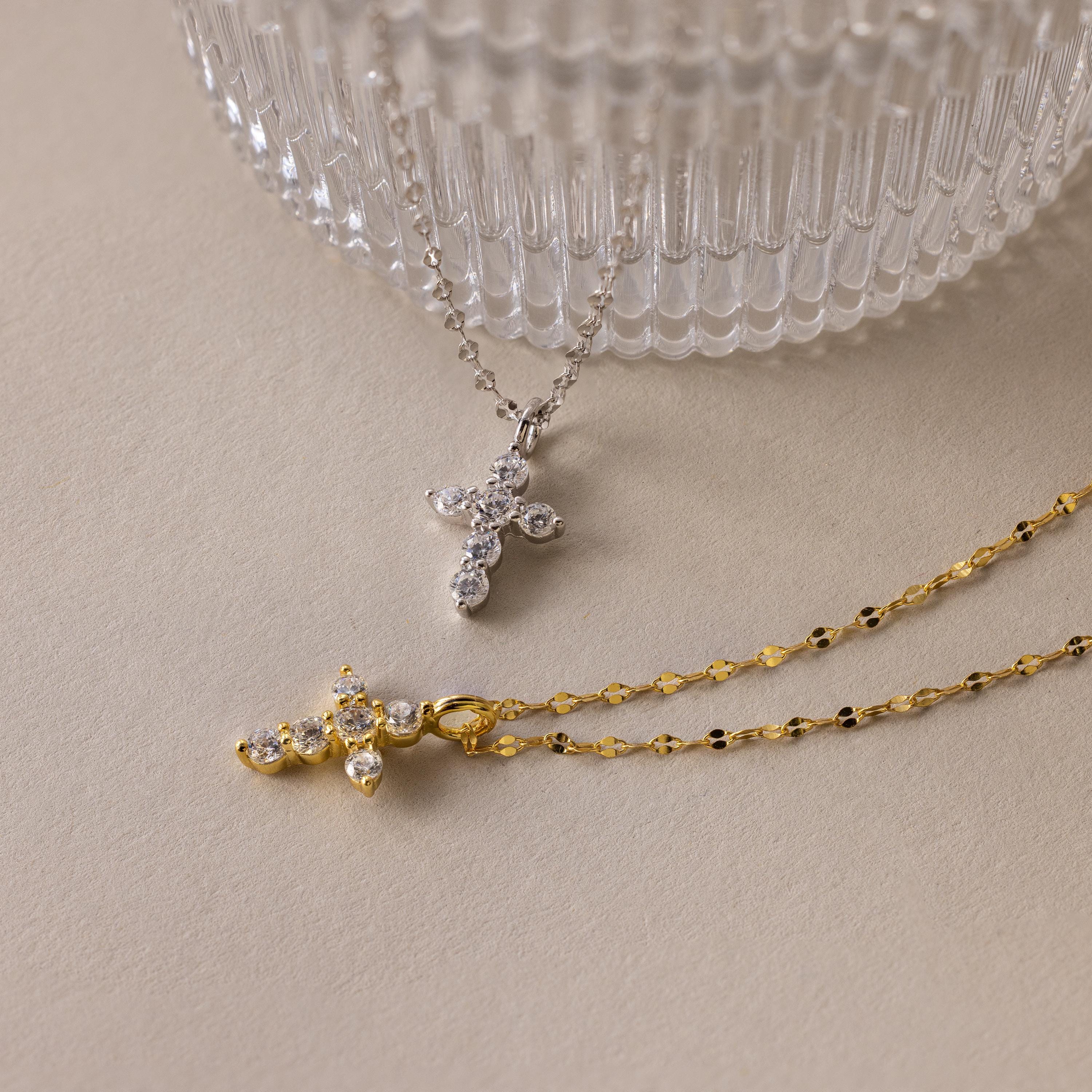 Diamond Cross Necklace - Image 7