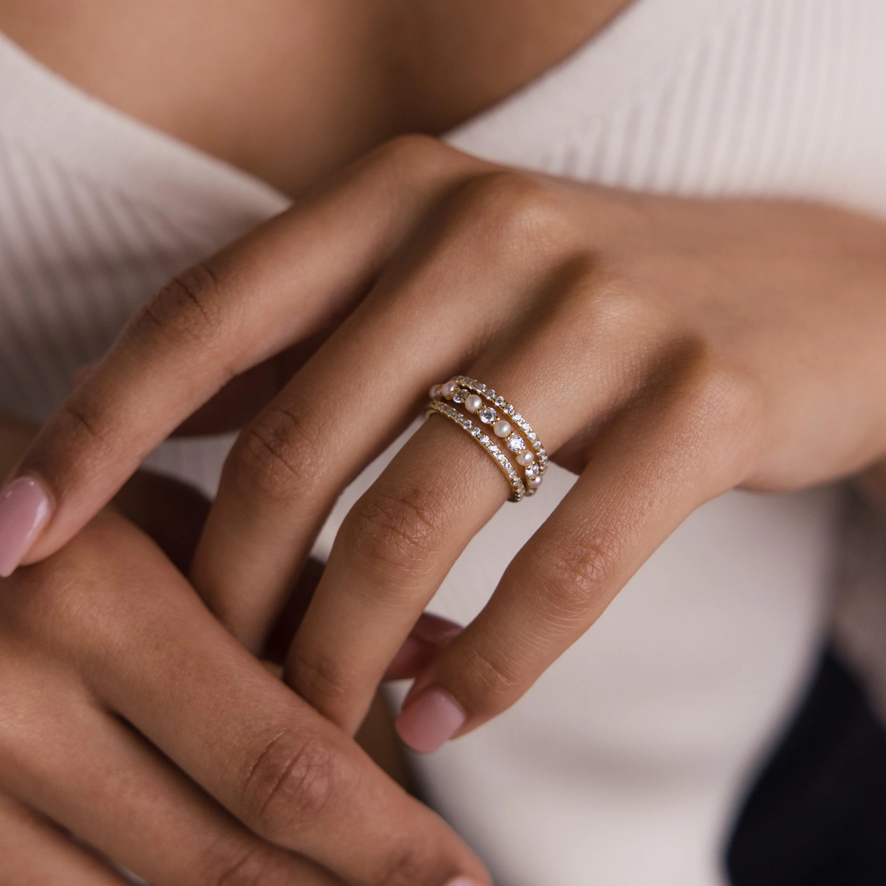 Diamond Eternity Ring Set - Image 2